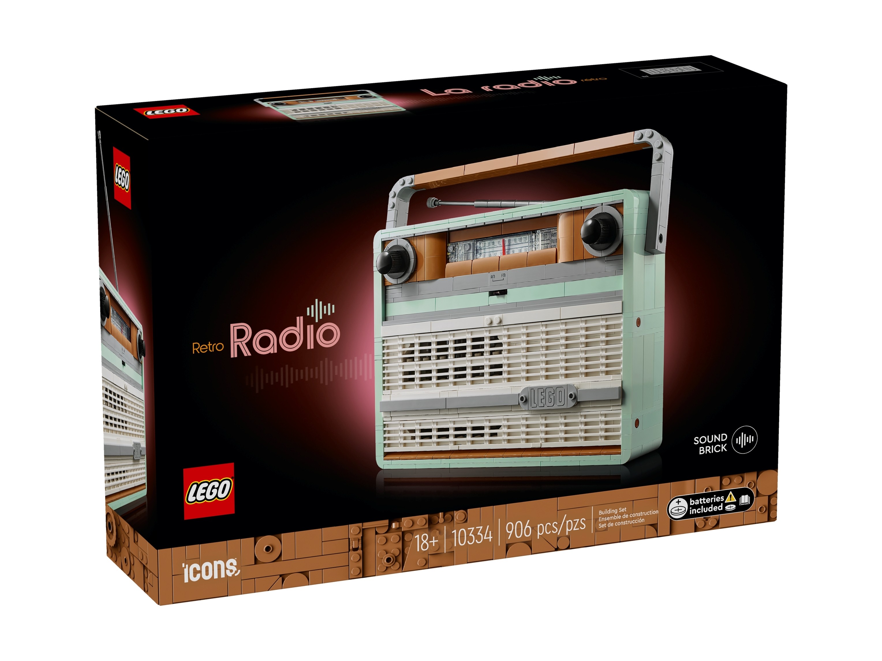 LEGO Icons - Radio w stylu retro