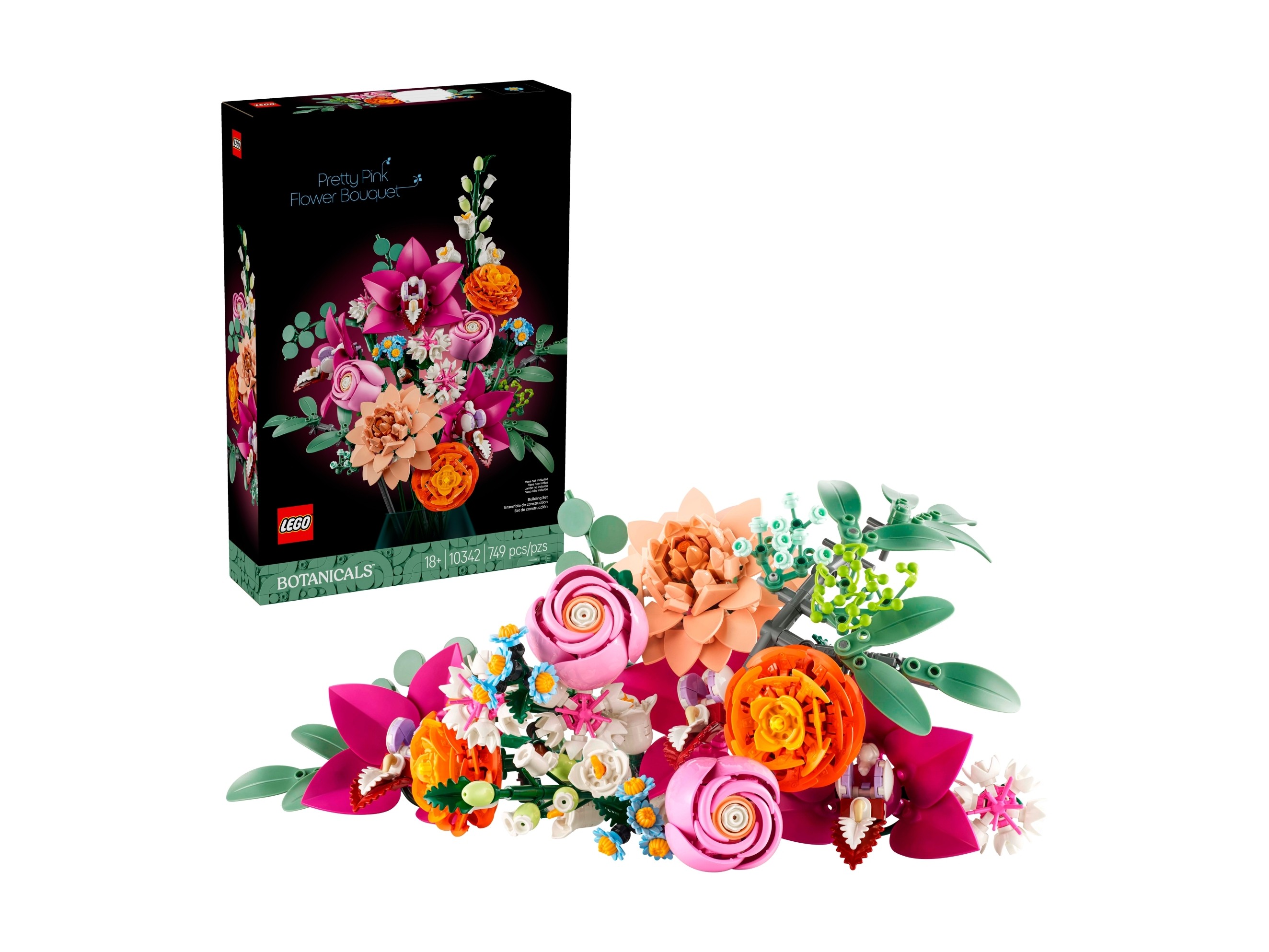 LEGO Botanicals - Piękny bukiet różowych kwiatów