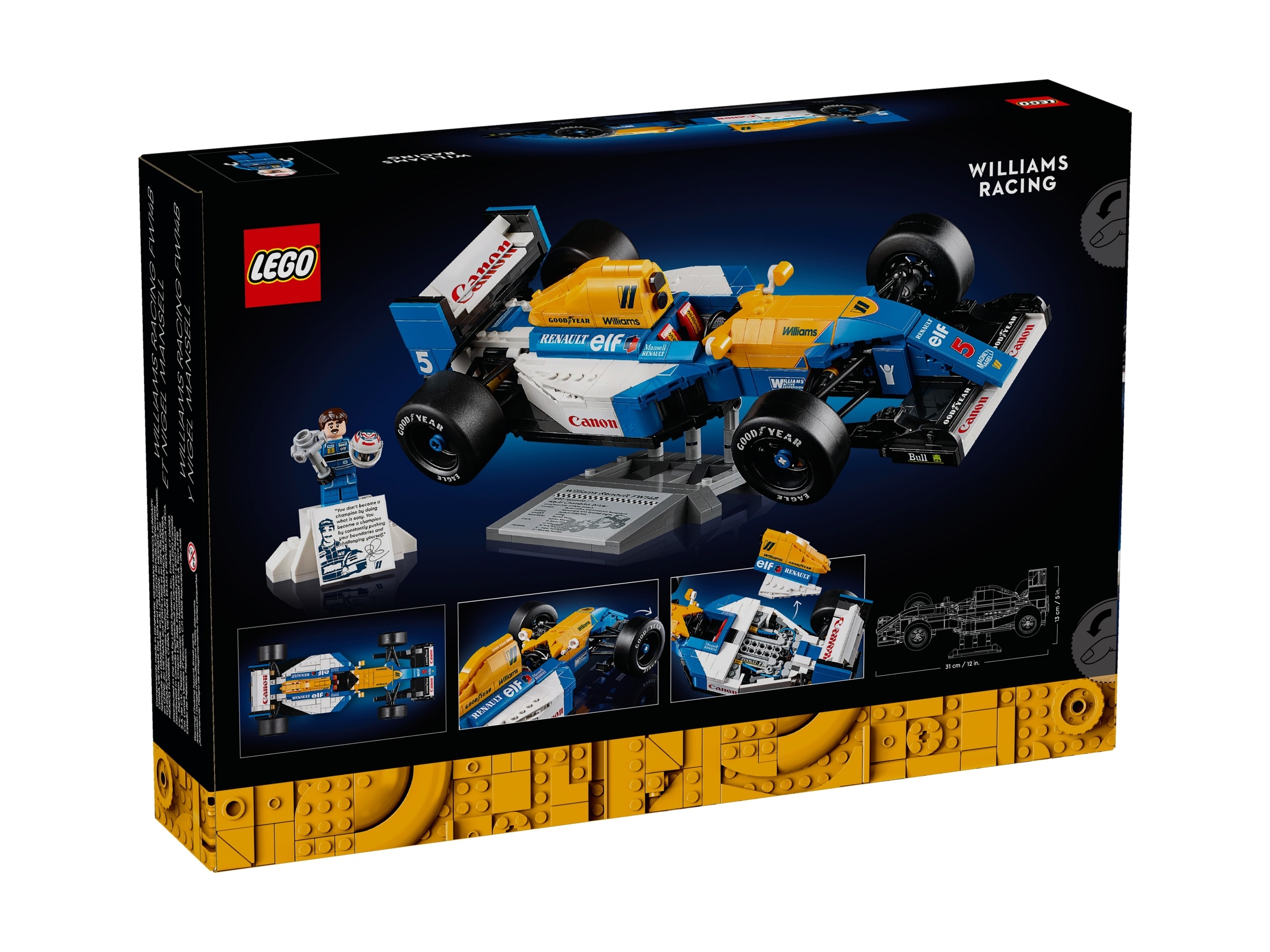 LEGO Icons - Williams Racing FW14B i Nigel Mansell