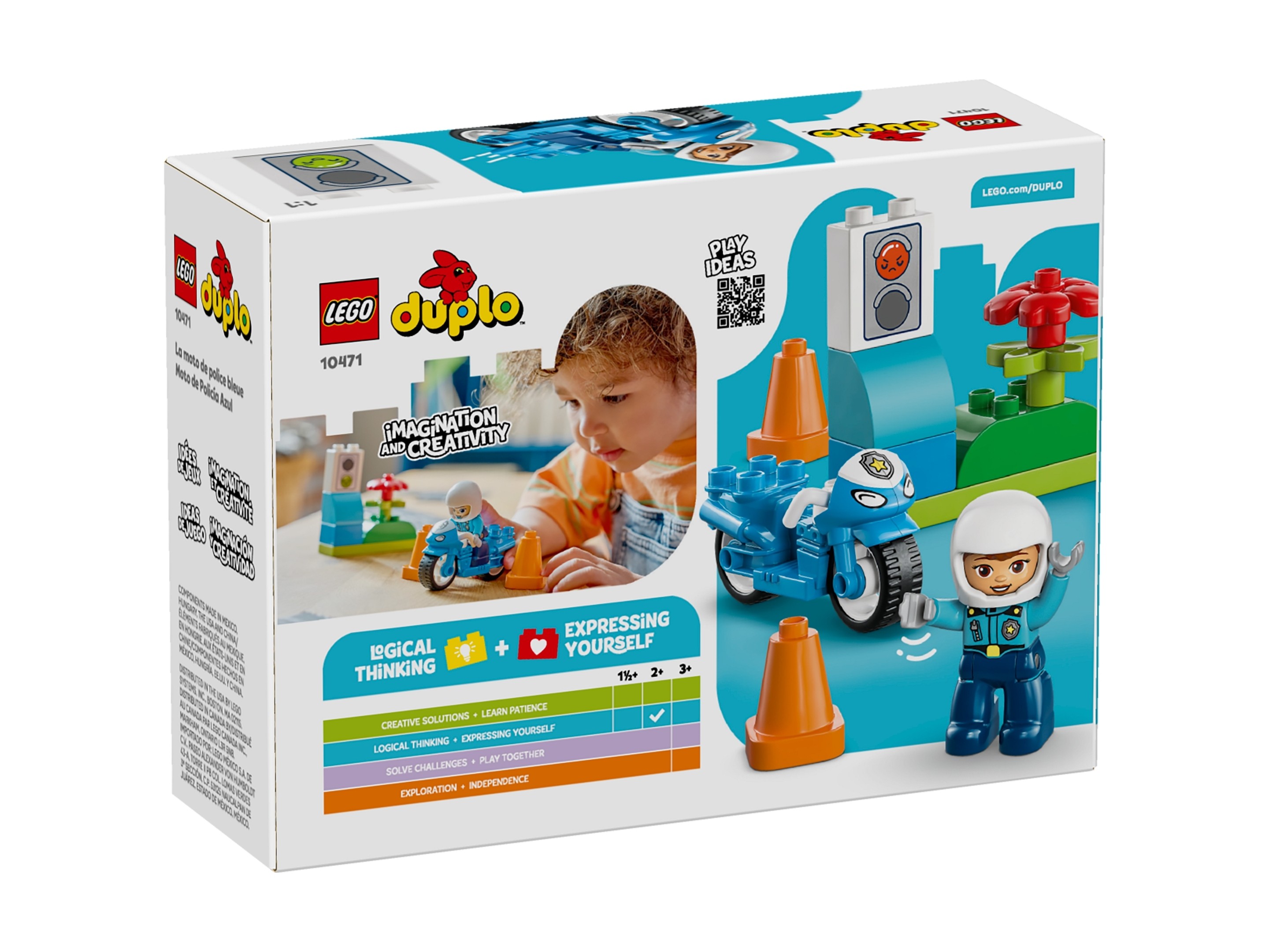 LEGO Duplo - Niebieski motocykl policyjny