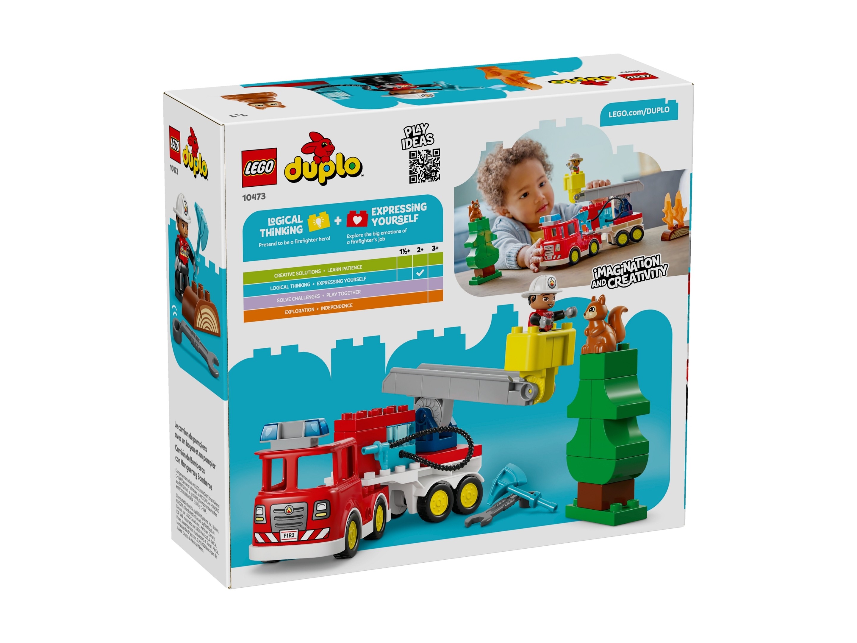 LEGO Duplo - Wóz strażacki z wężem i strażakiem