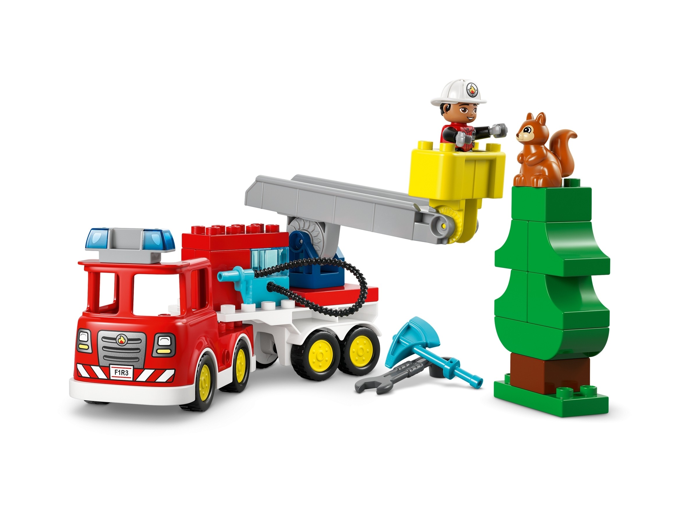 LEGO Duplo - Wóz strażacki z wężem i strażakiem