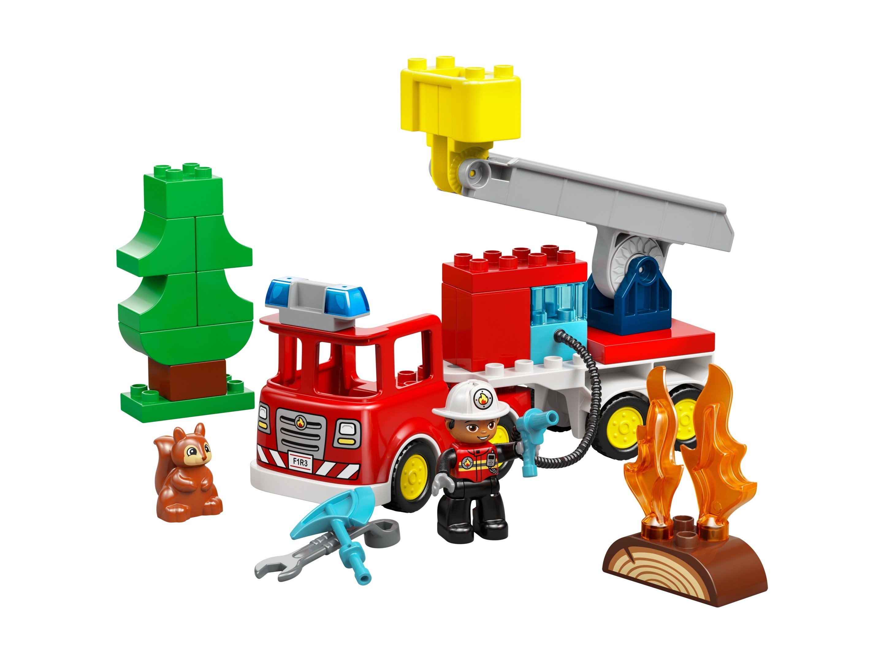 LEGO Duplo - Wóz strażacki z wężem i strażakiem