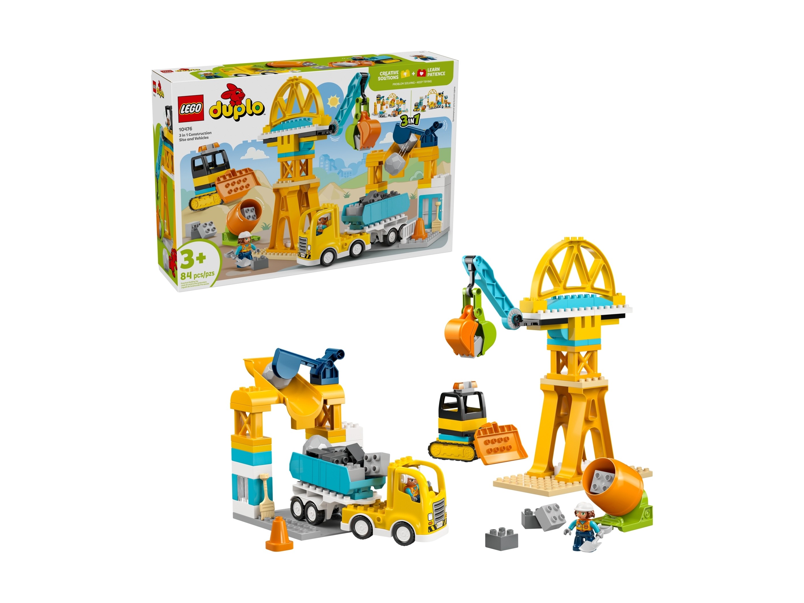 LEGO Duplo - Plac budowy z pojazdami 3 w 1