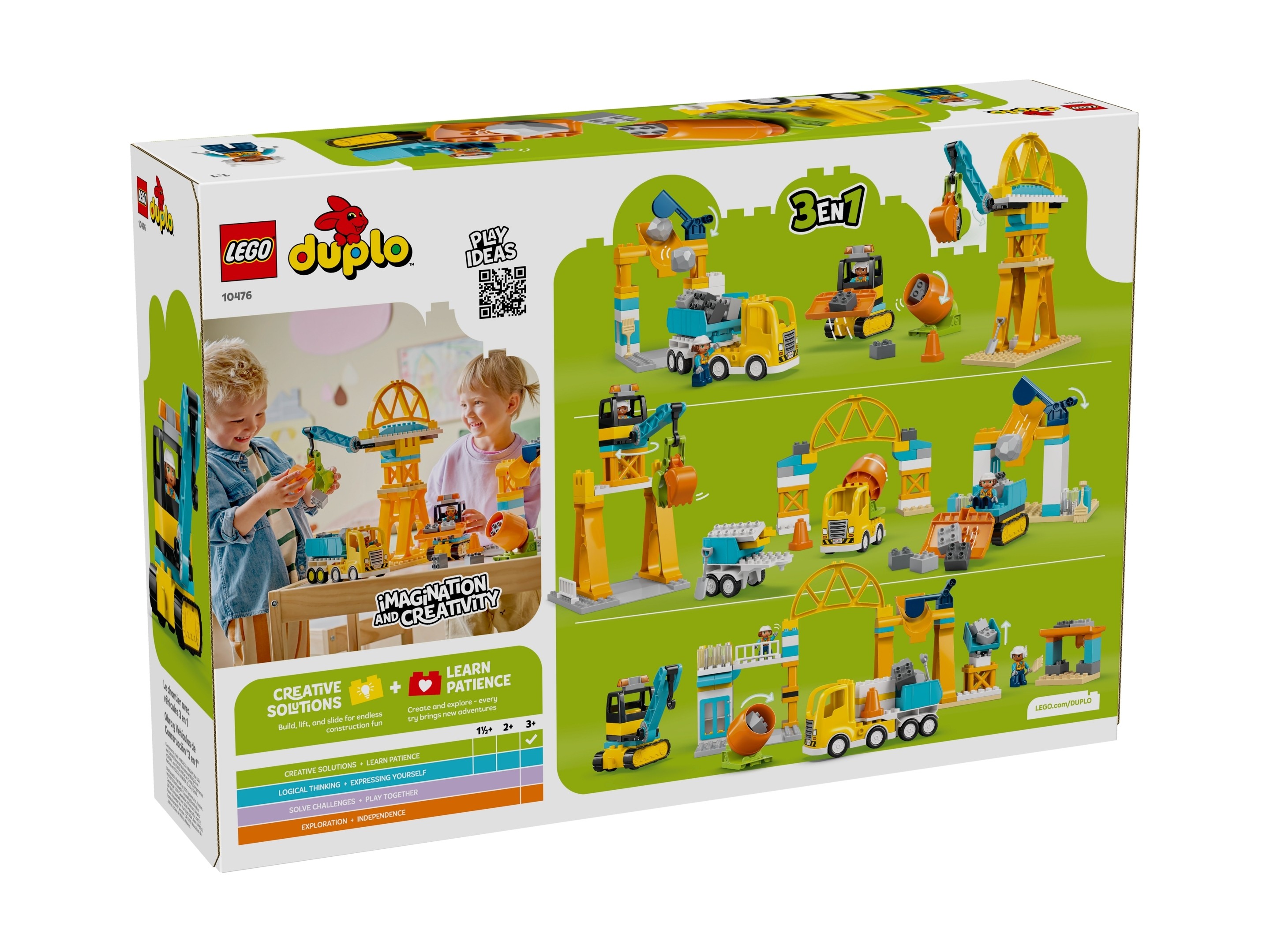 LEGO Duplo - Plac budowy z pojazdami 3 w 1