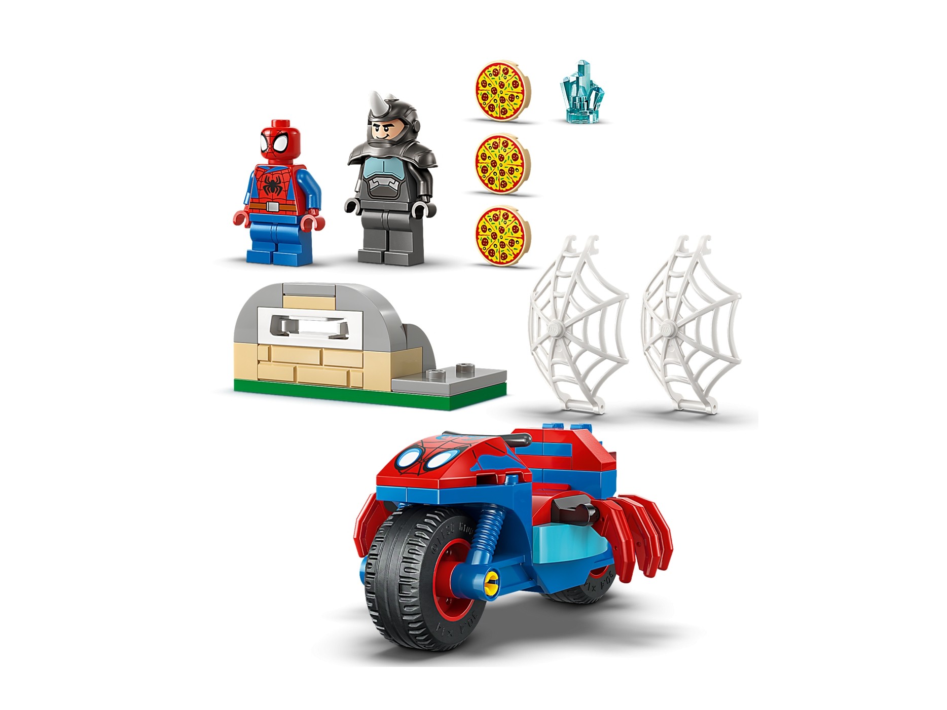LEGO Super Heroes Marvel - Spidey na motocyklu kontra Rhino