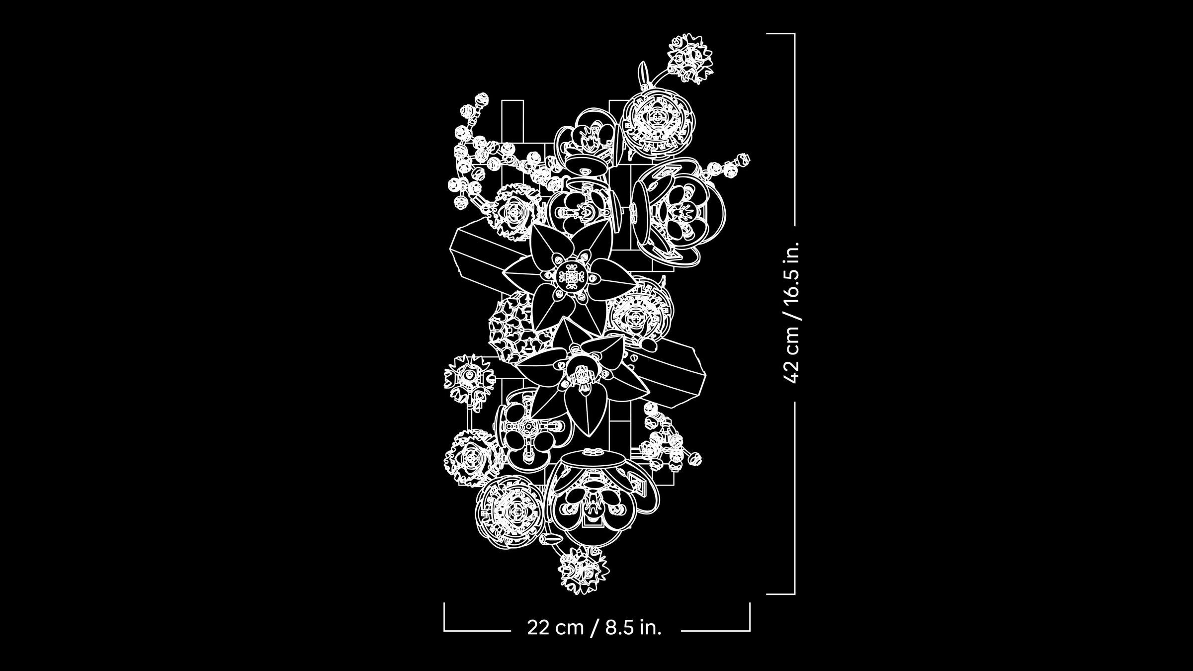 LEGO Botanicals - Kwiatowa ścianka
