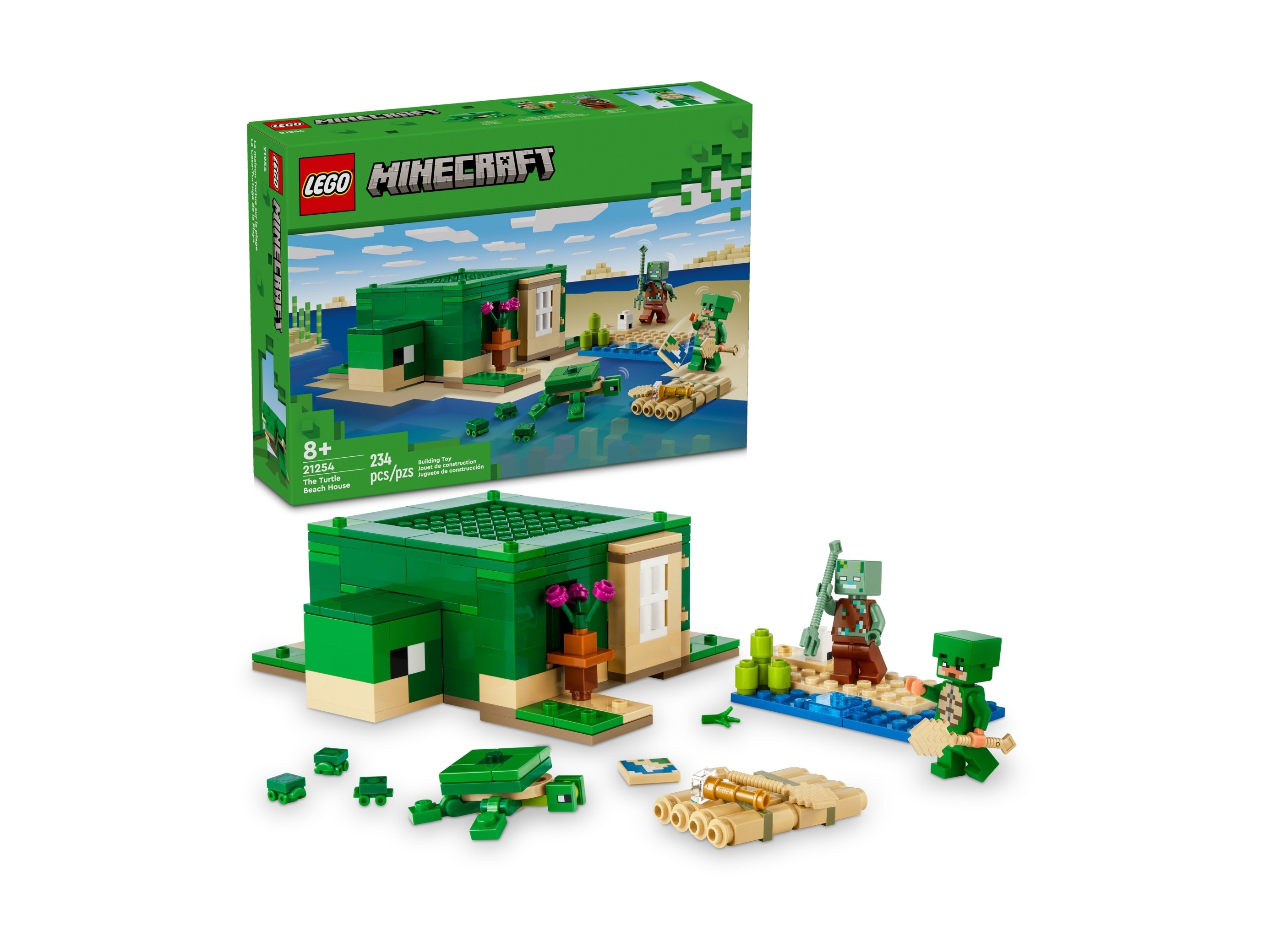 LEGO Minecraft - Domek na plaży żółwi