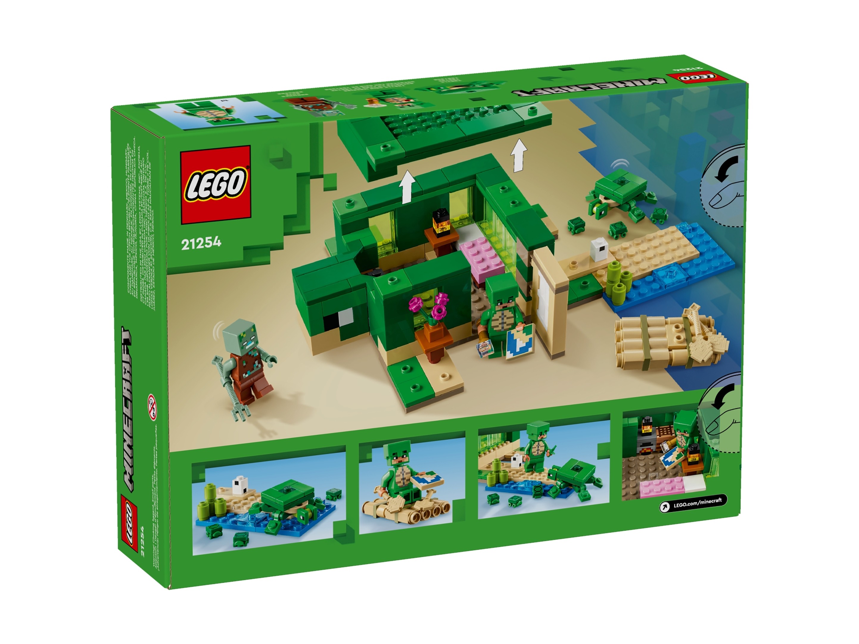 LEGO Minecraft - Domek na plaży żółwi