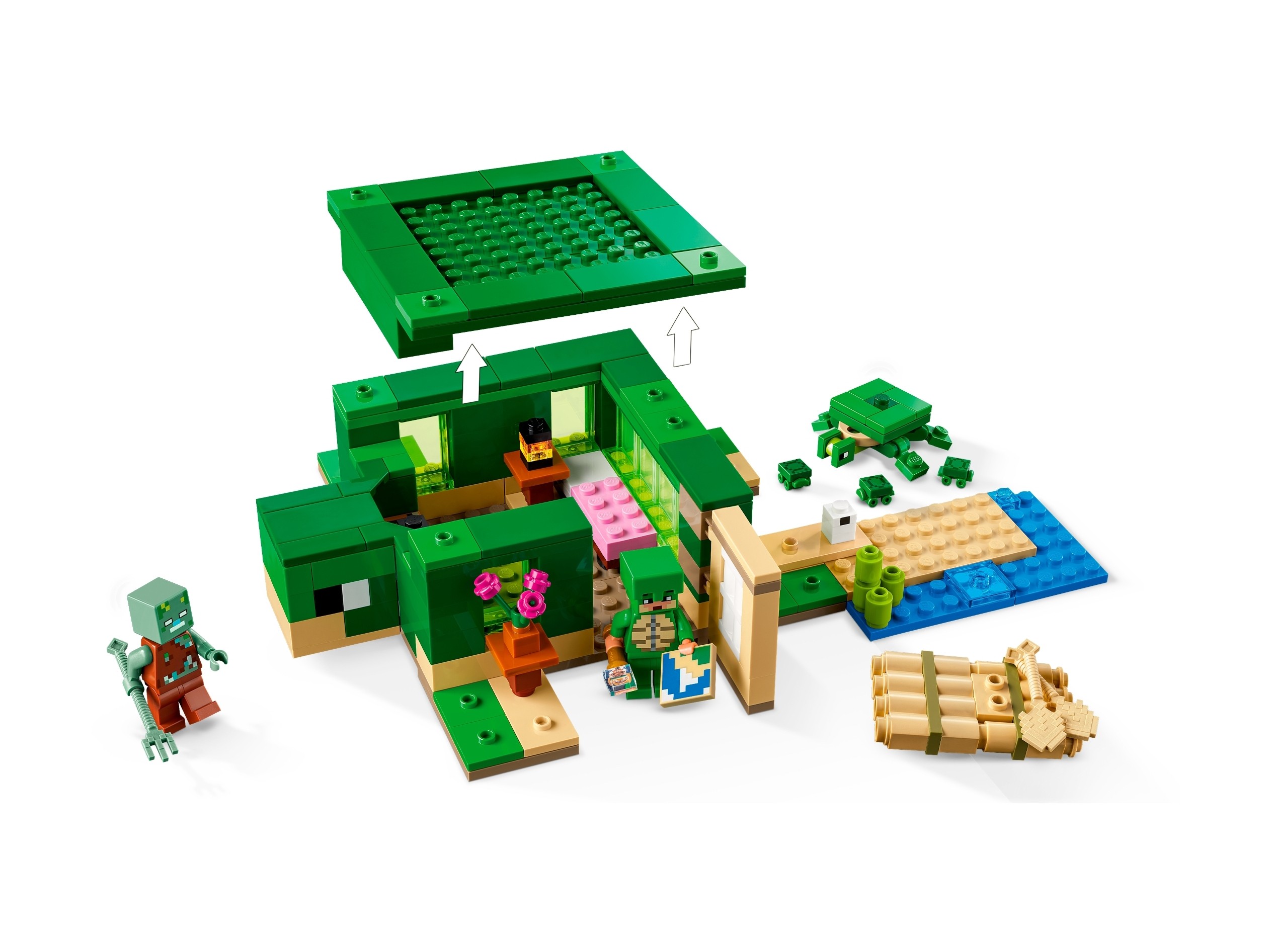 LEGO Minecraft - Domek na plaży żółwi