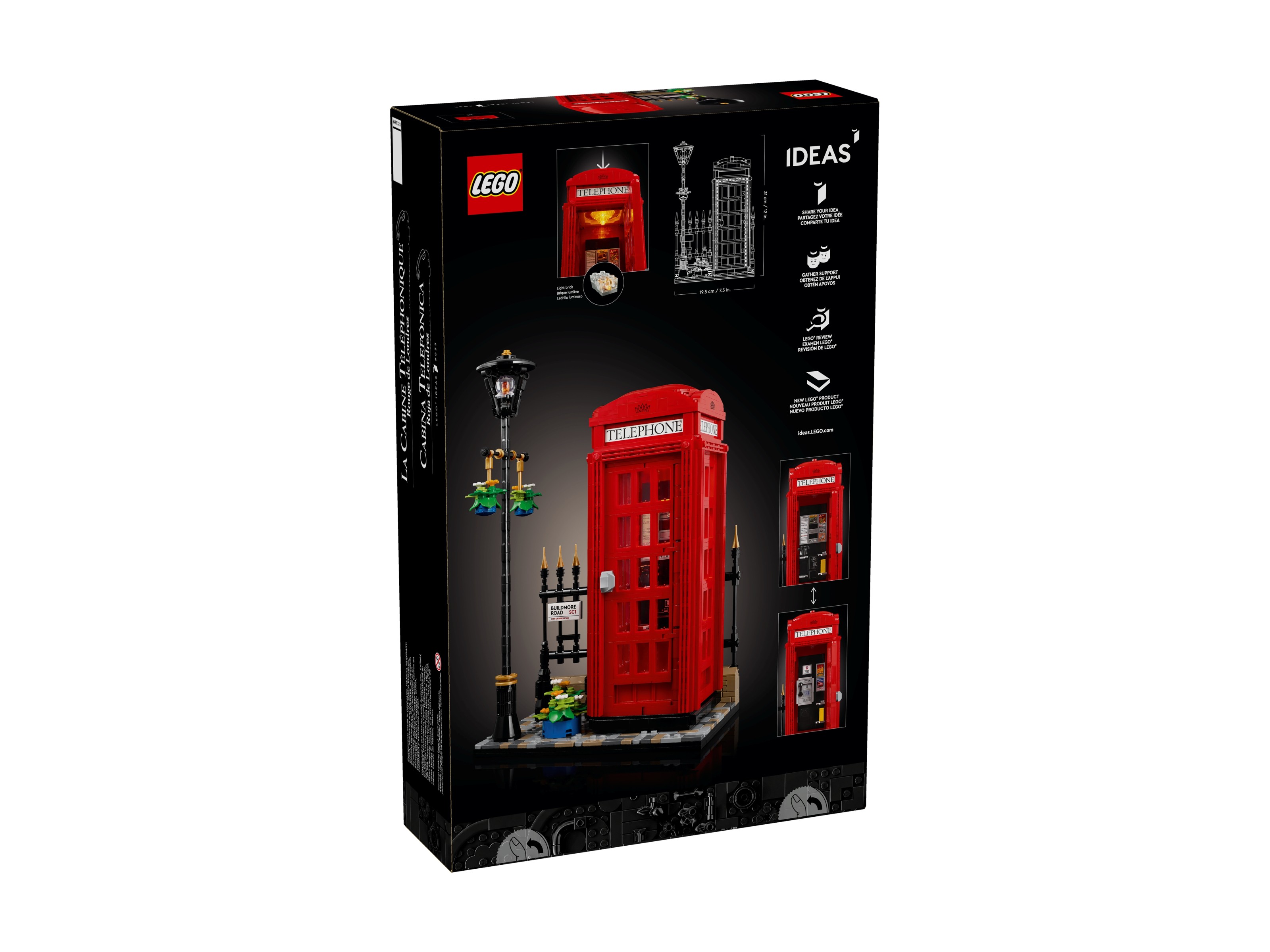 LEGO Ideas - Czerwona londyńska budka telefonicznaNa ulicach już od 100 latNa ulicach już od 100 lat