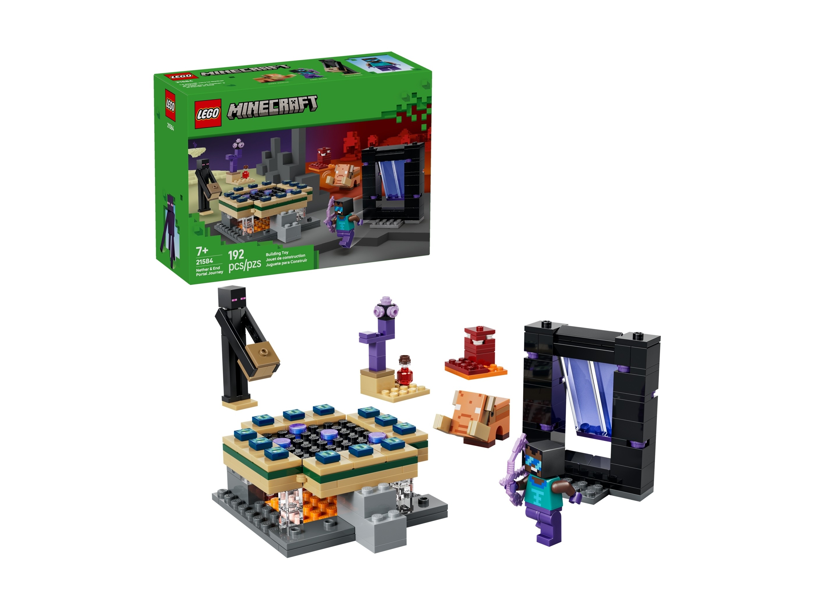 LEGO Minecraft - Podróż przez portal Netheru i Kresu