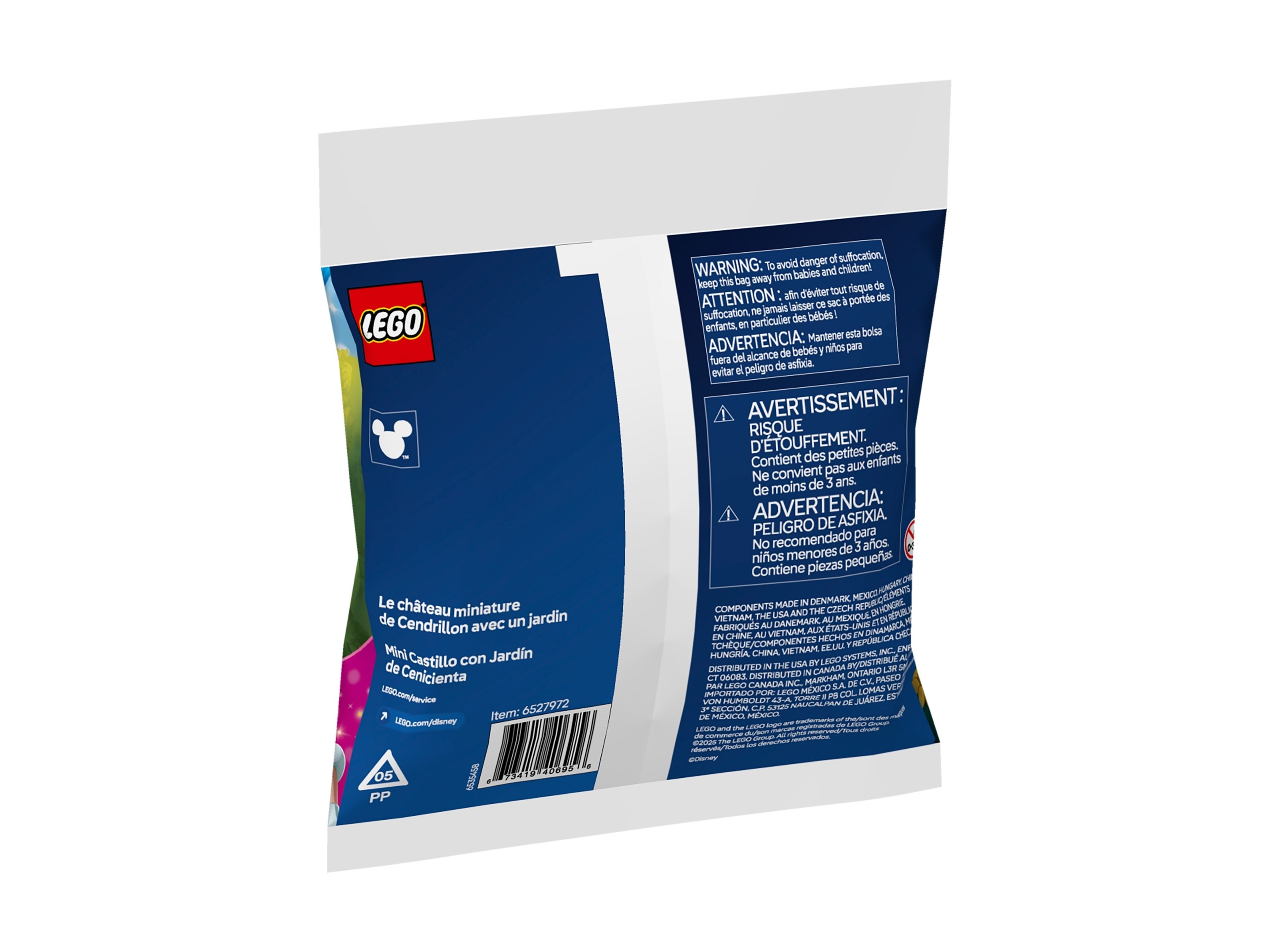 LEGO Disney - Miniaturowy zamek Kopciuszka z ogrodem