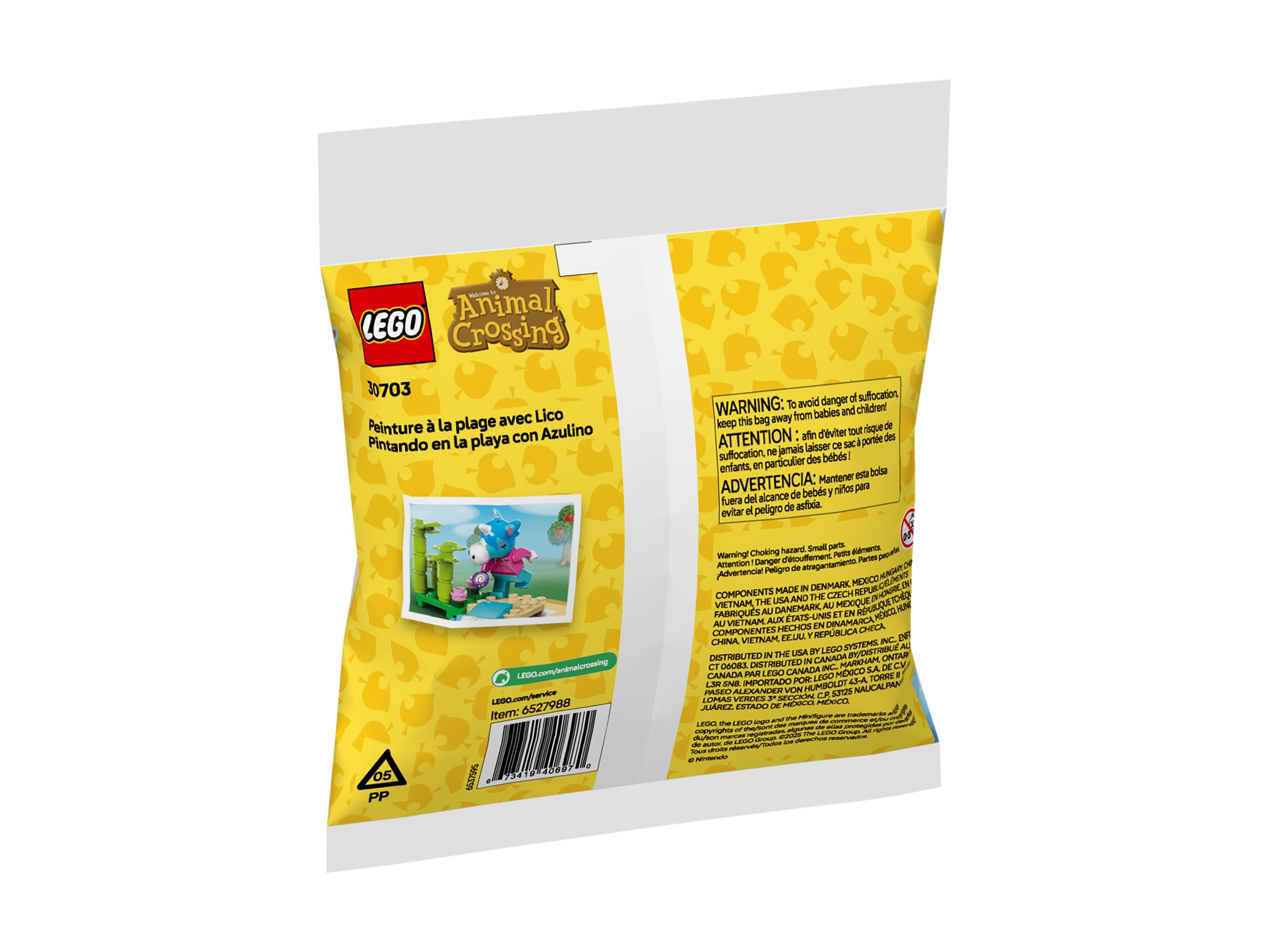 LEGO Animal Crossing - Julian i plażowy obraz