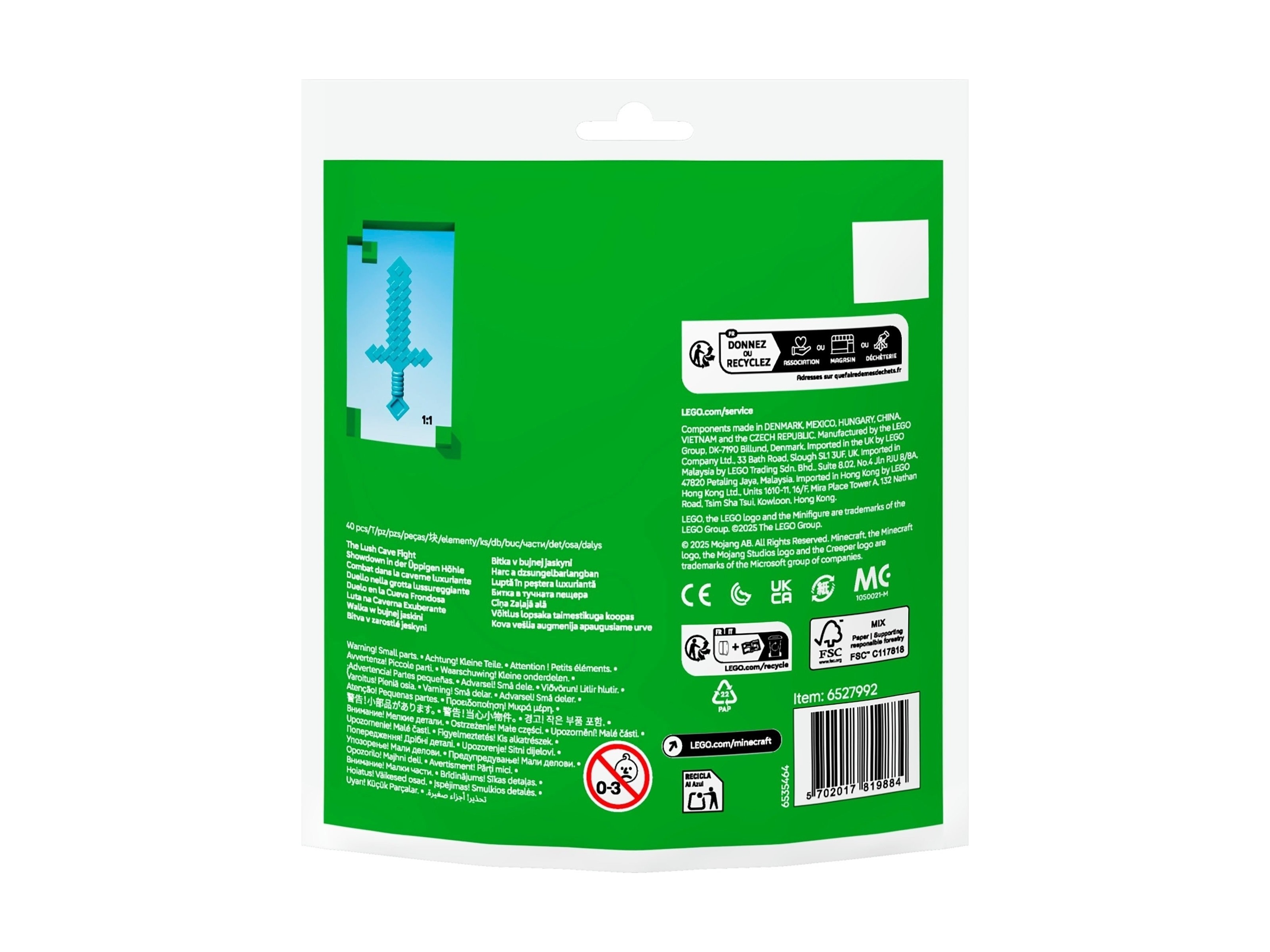 LEGO Minecraft - Walka w bujnej jaskini