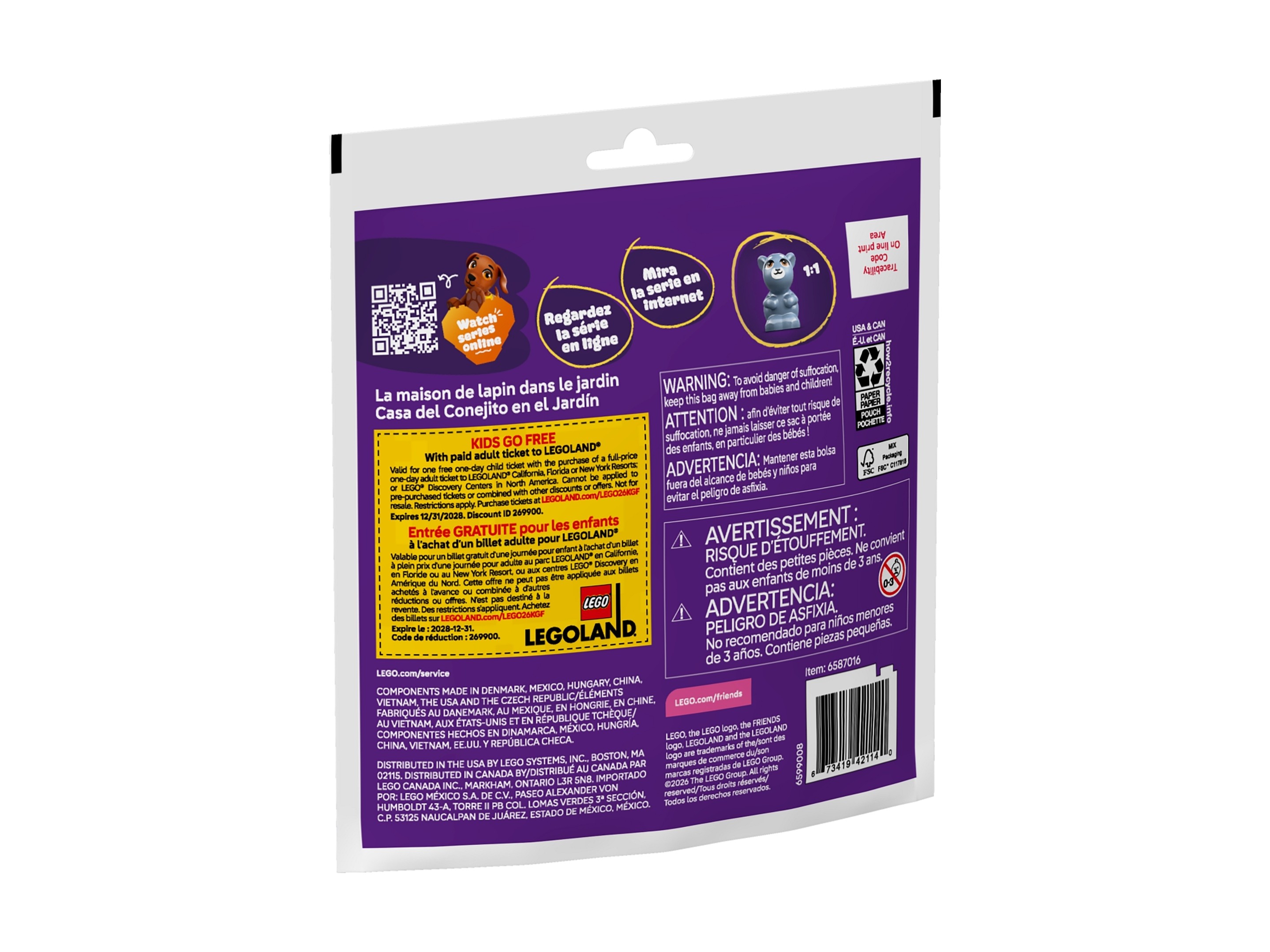 LEGO Friends - Domek króliczka w ogrodzie