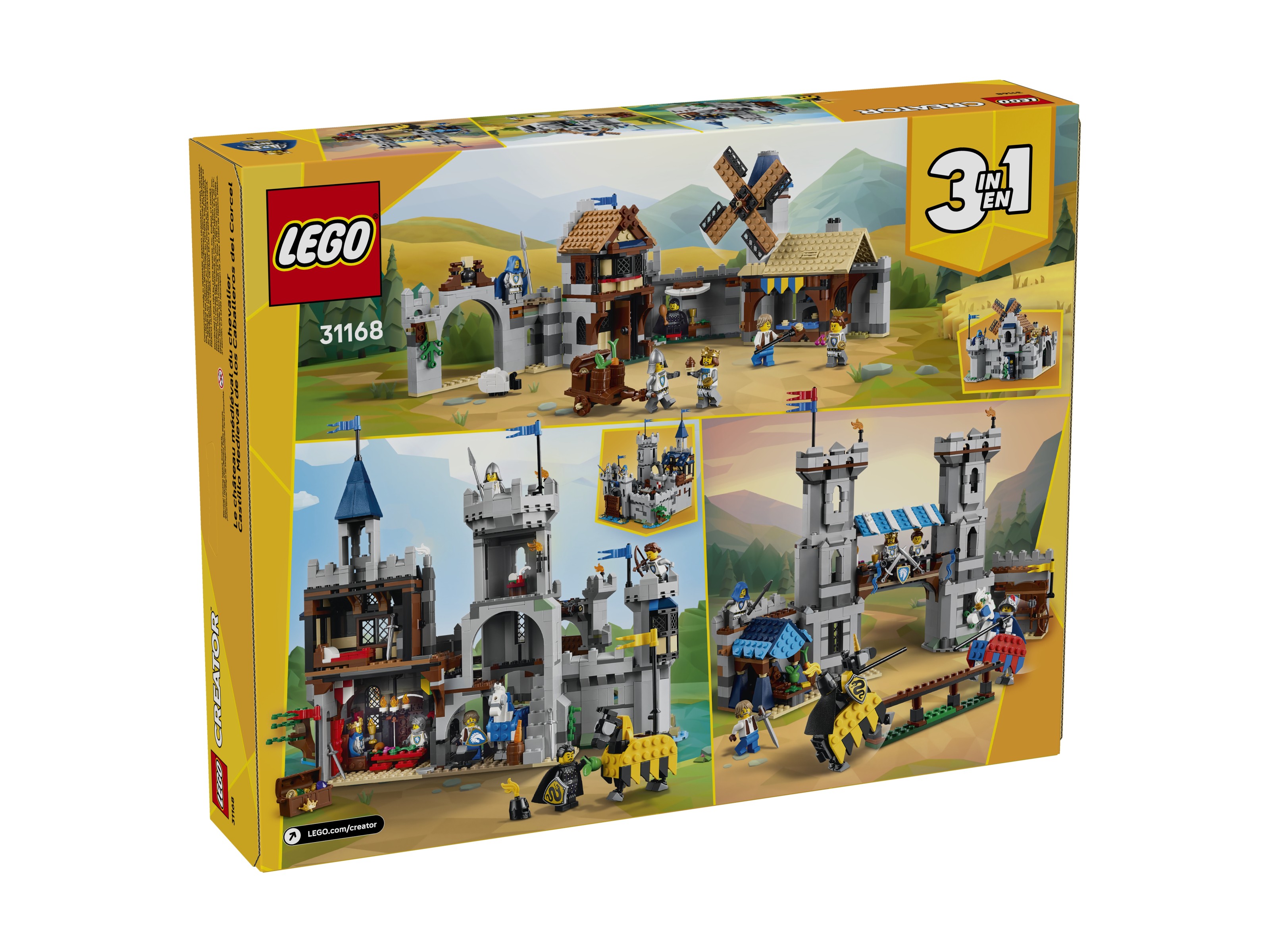 LEGO Creator 3 w 1 - Średniowieczny zamek rycerzy konnych