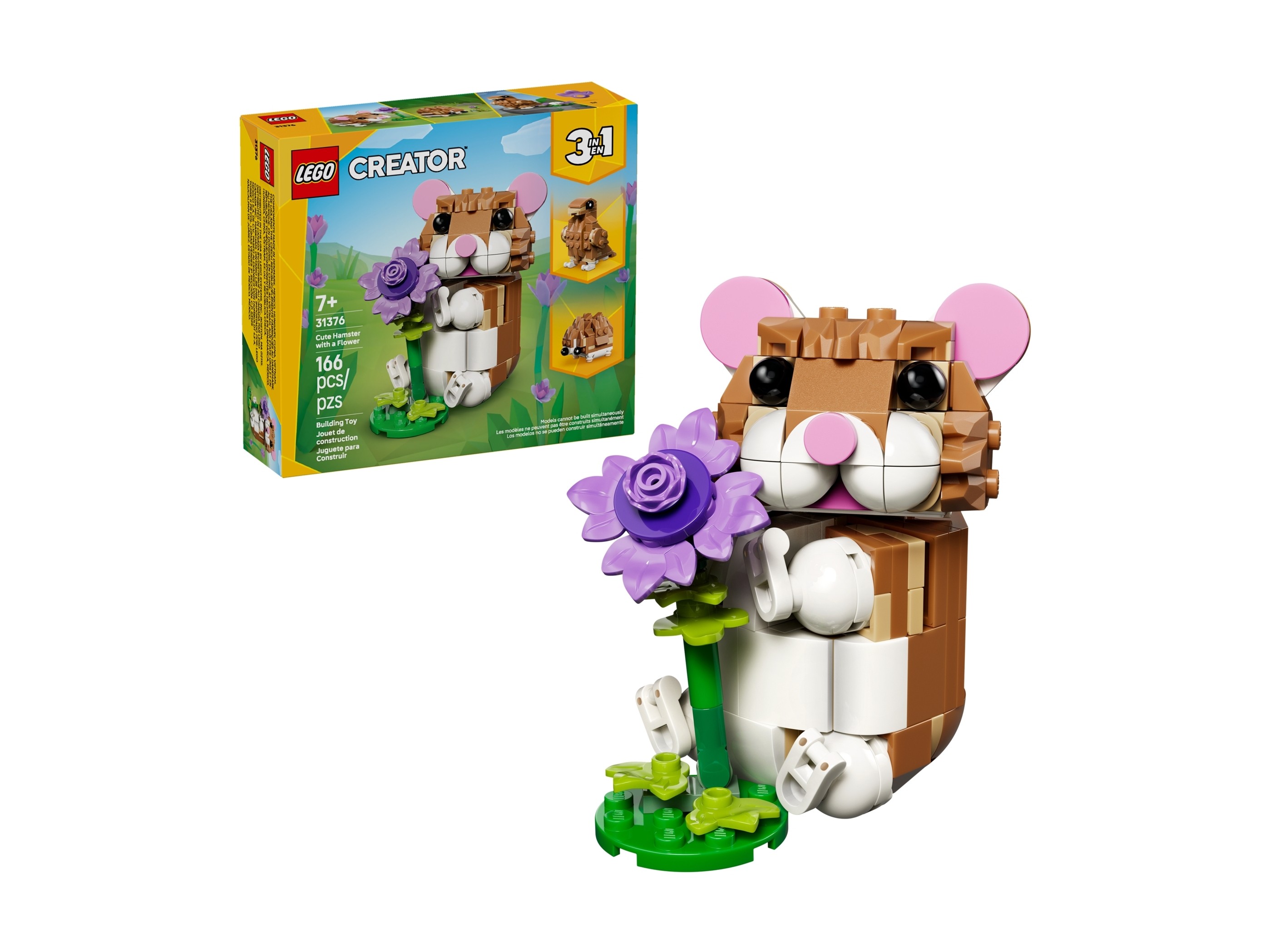 LEGO Creator 3 w 1 - Uroczy chomik z kwiatkiem