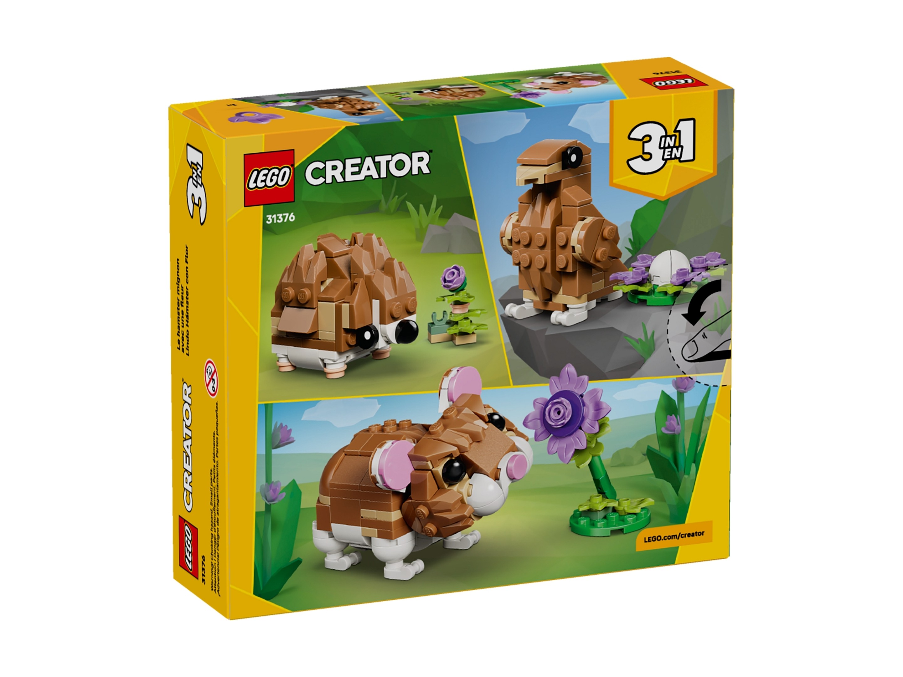 LEGO Creator 3 w 1 - Uroczy chomik z kwiatkiem