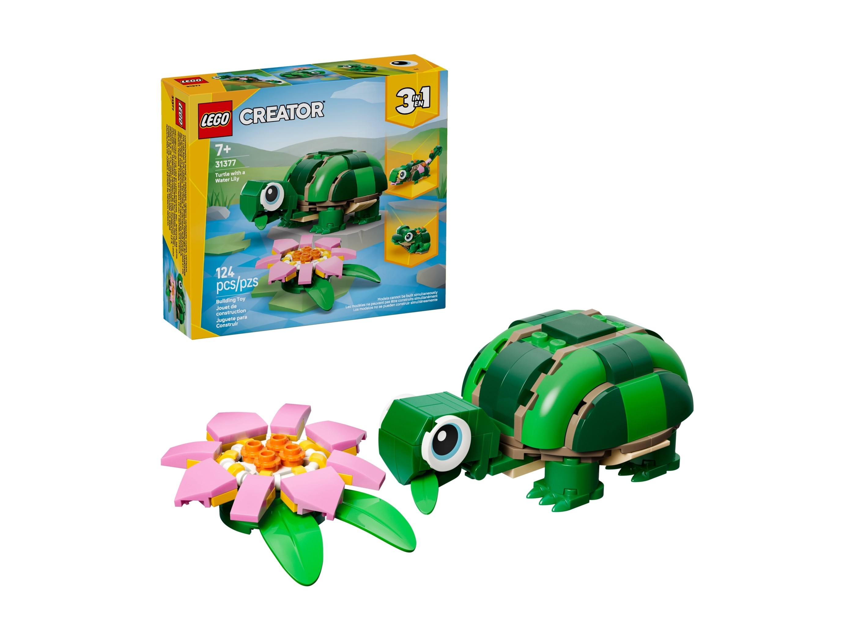 LEGO Creator 3 w 1 - Żółw i kwiat lilii wodnej