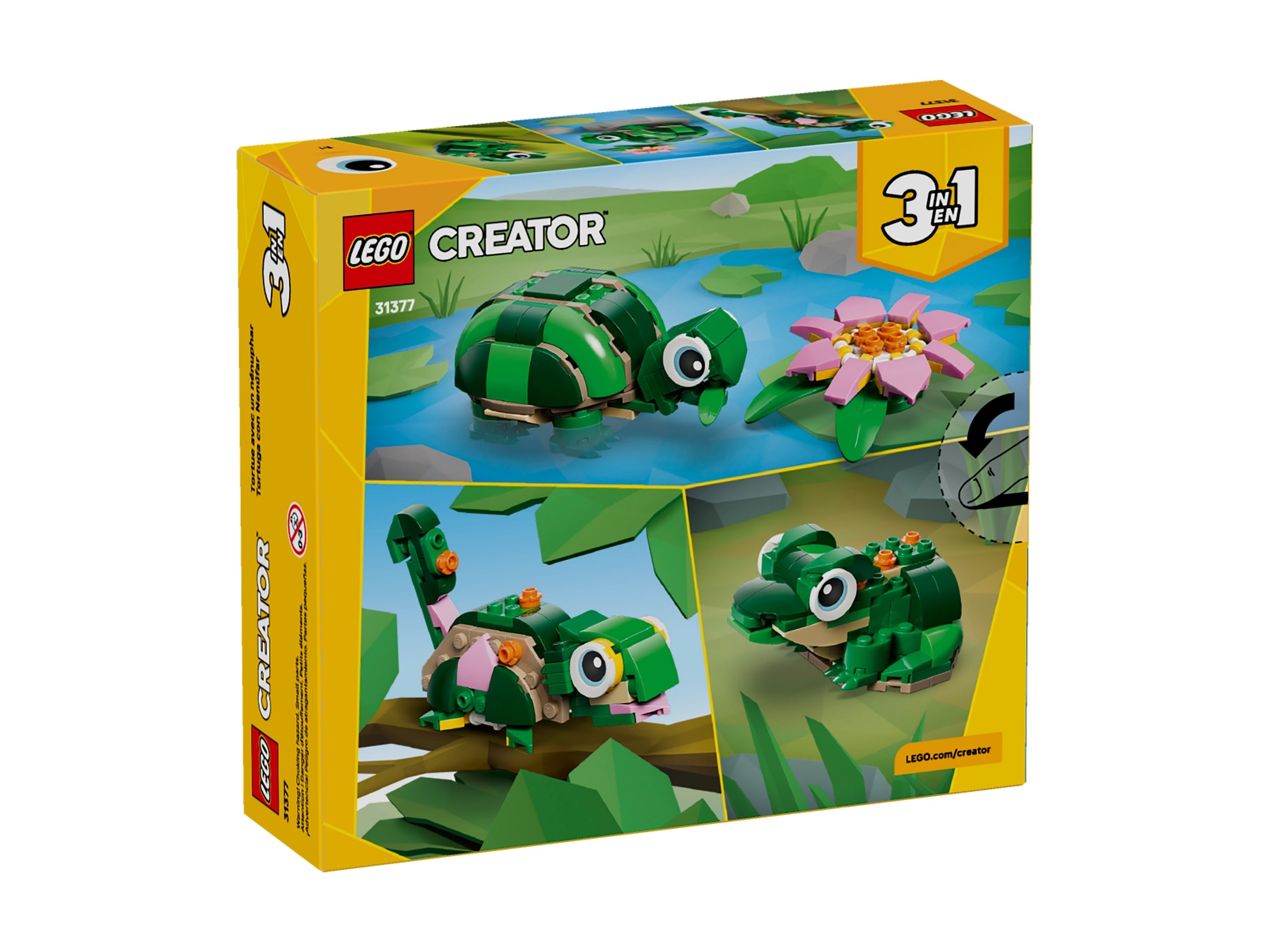 LEGO Creator 3 w 1 - Żółw i kwiat lilii wodnej