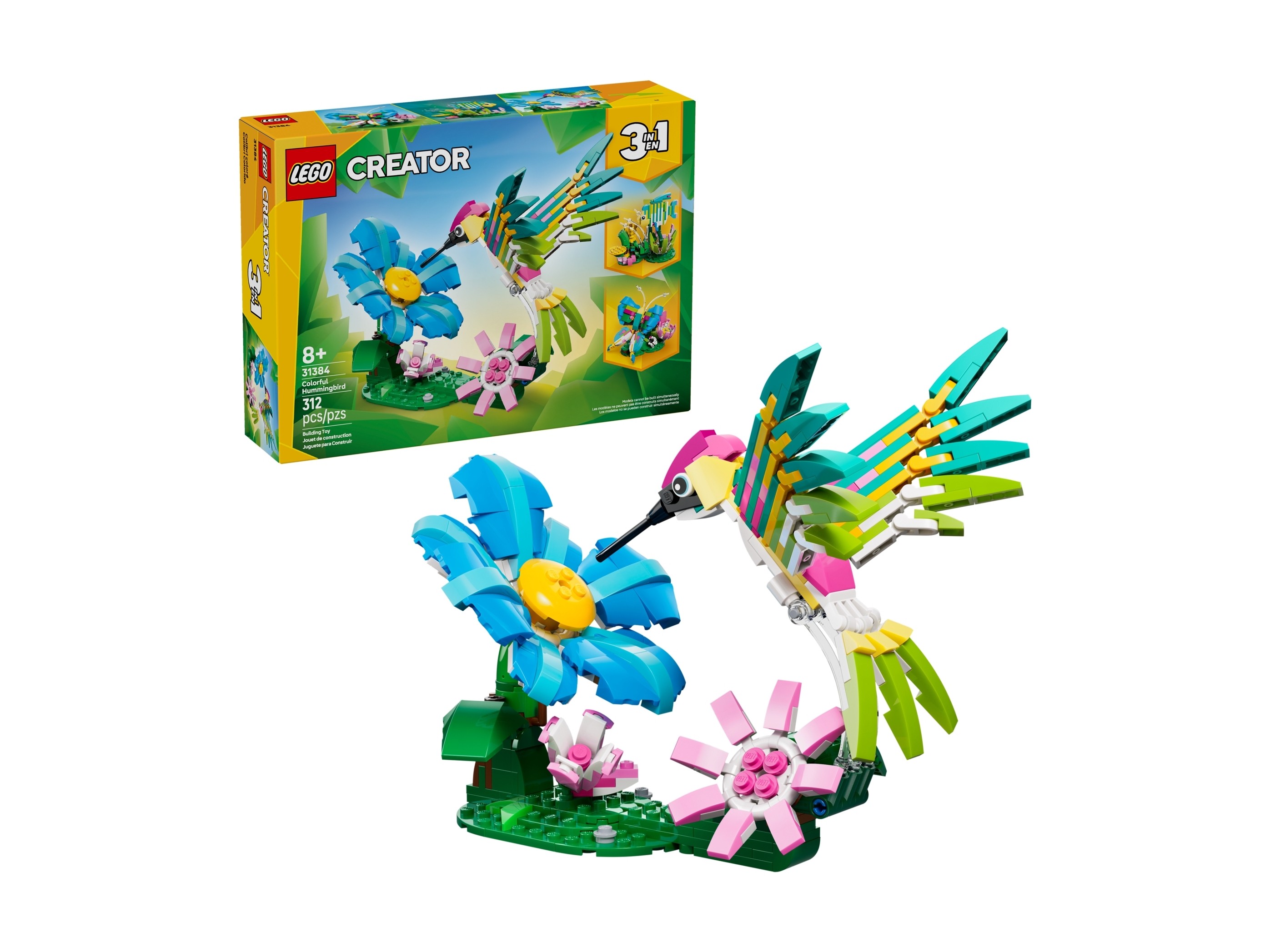 LEGO Creator 3 w 1 - Dzikie zwierzęta: kolorowy koliber