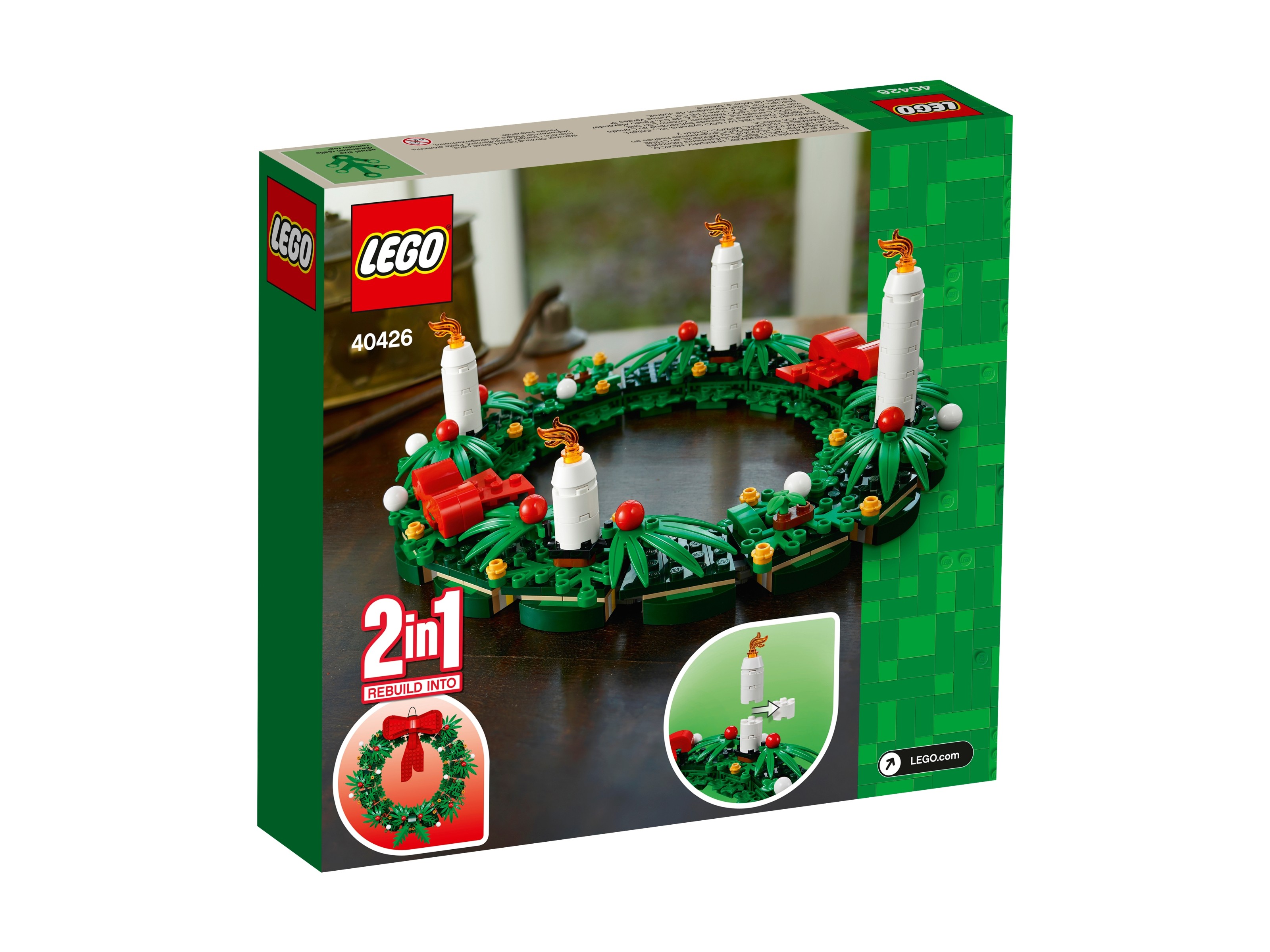 LEGO Inne - Bożonarodzeniowy wieniec 2 w 1