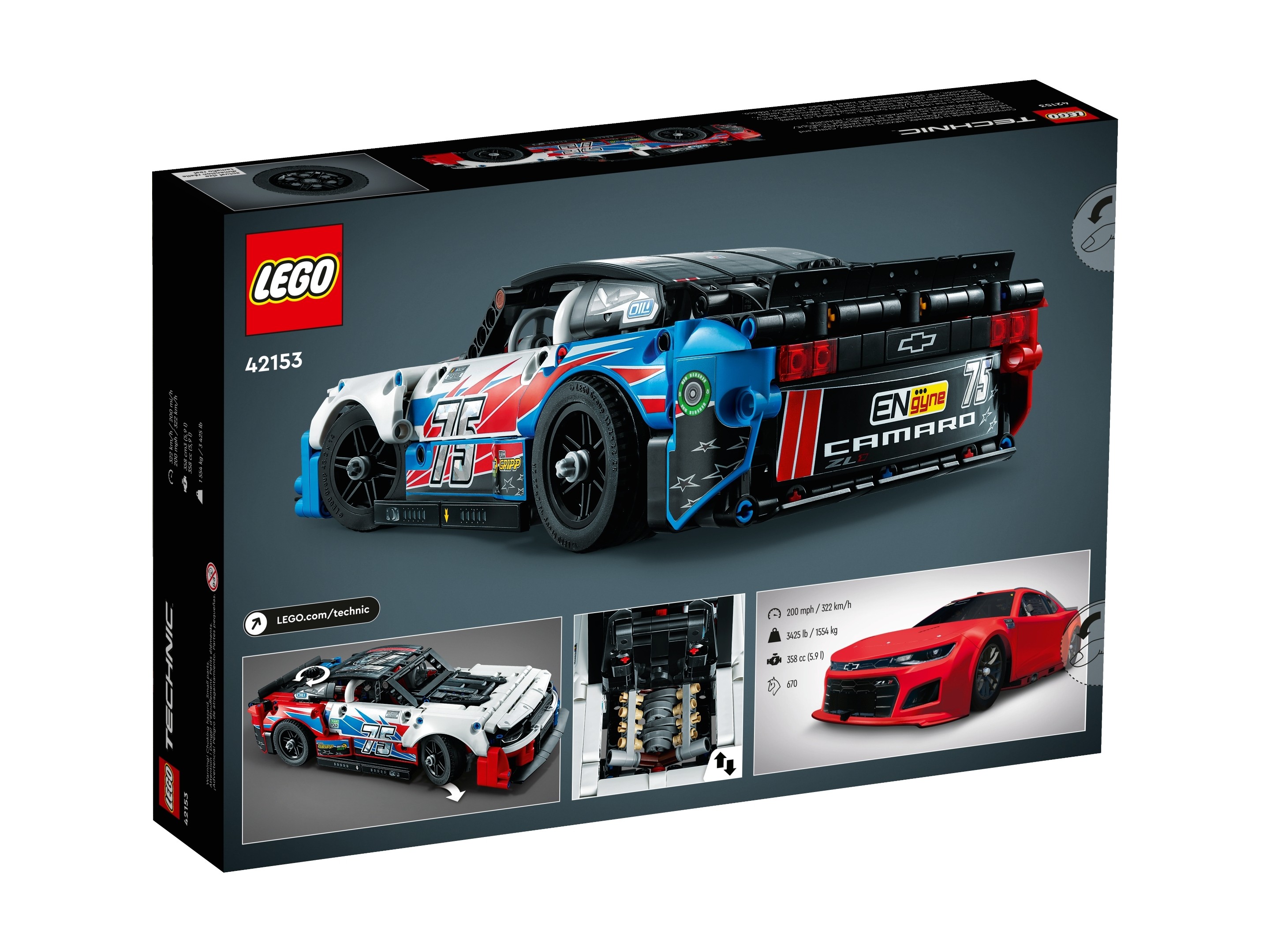 LEGO Technic - Nowy Chevrolet Camaro ZL1 z serii NASCAR