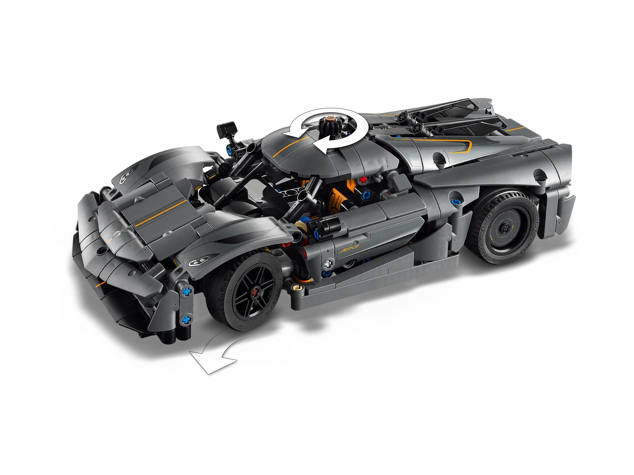 LEGO Technic - Szary hipersamochód Koenigsegg Jesko Absolut