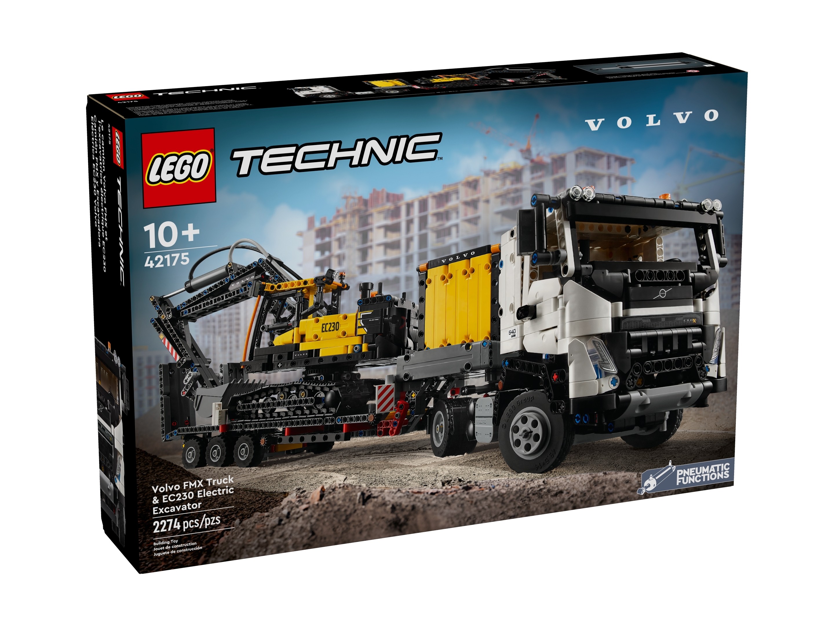LEGO Technic - Ciężarówka Volvo FMX i koparka EC230 Electric
