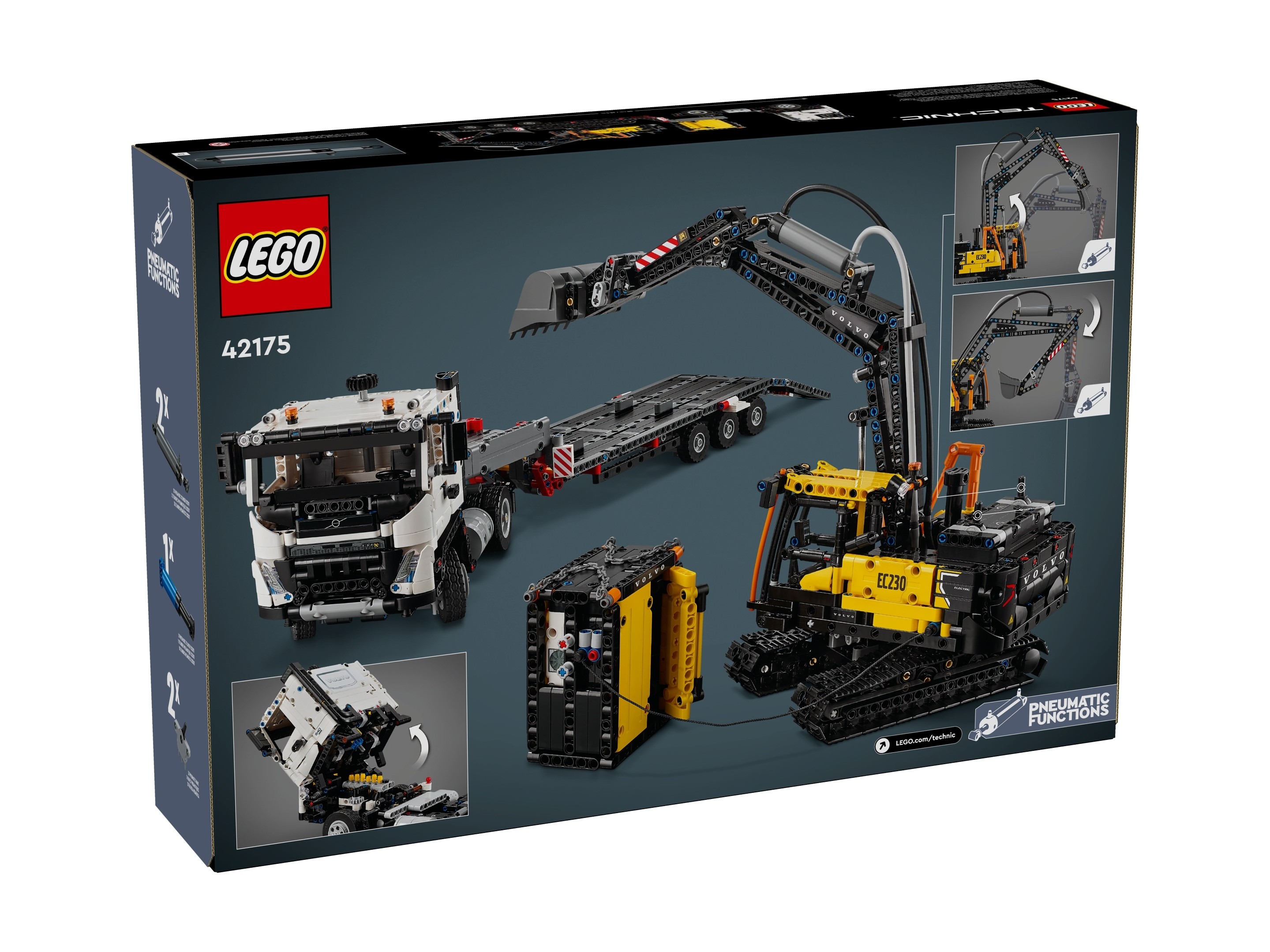 LEGO Technic - Ciężarówka Volvo FMX i koparka EC230 Electric