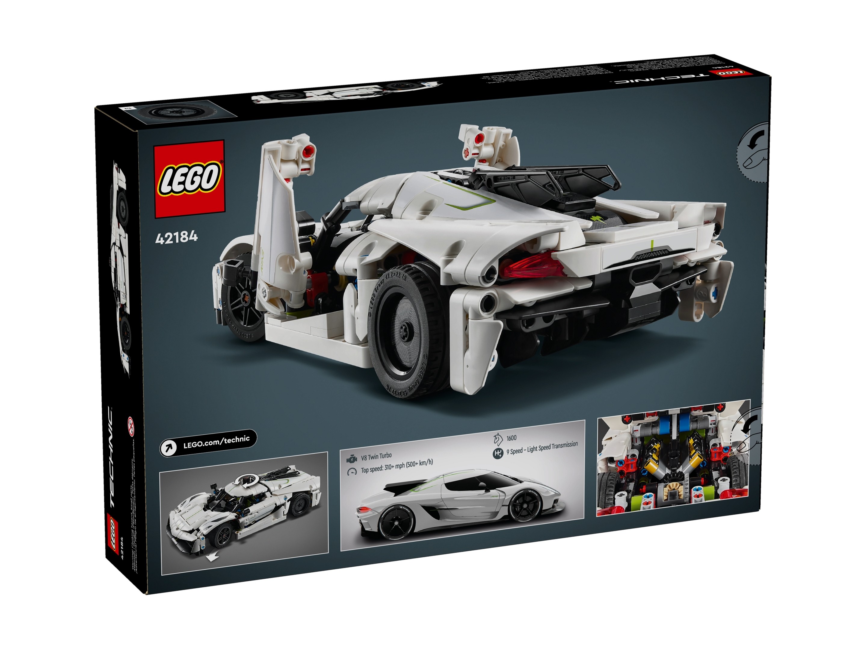 LEGO Technic - Biały hipersamochód Koenigsegg Jesko Absolut
