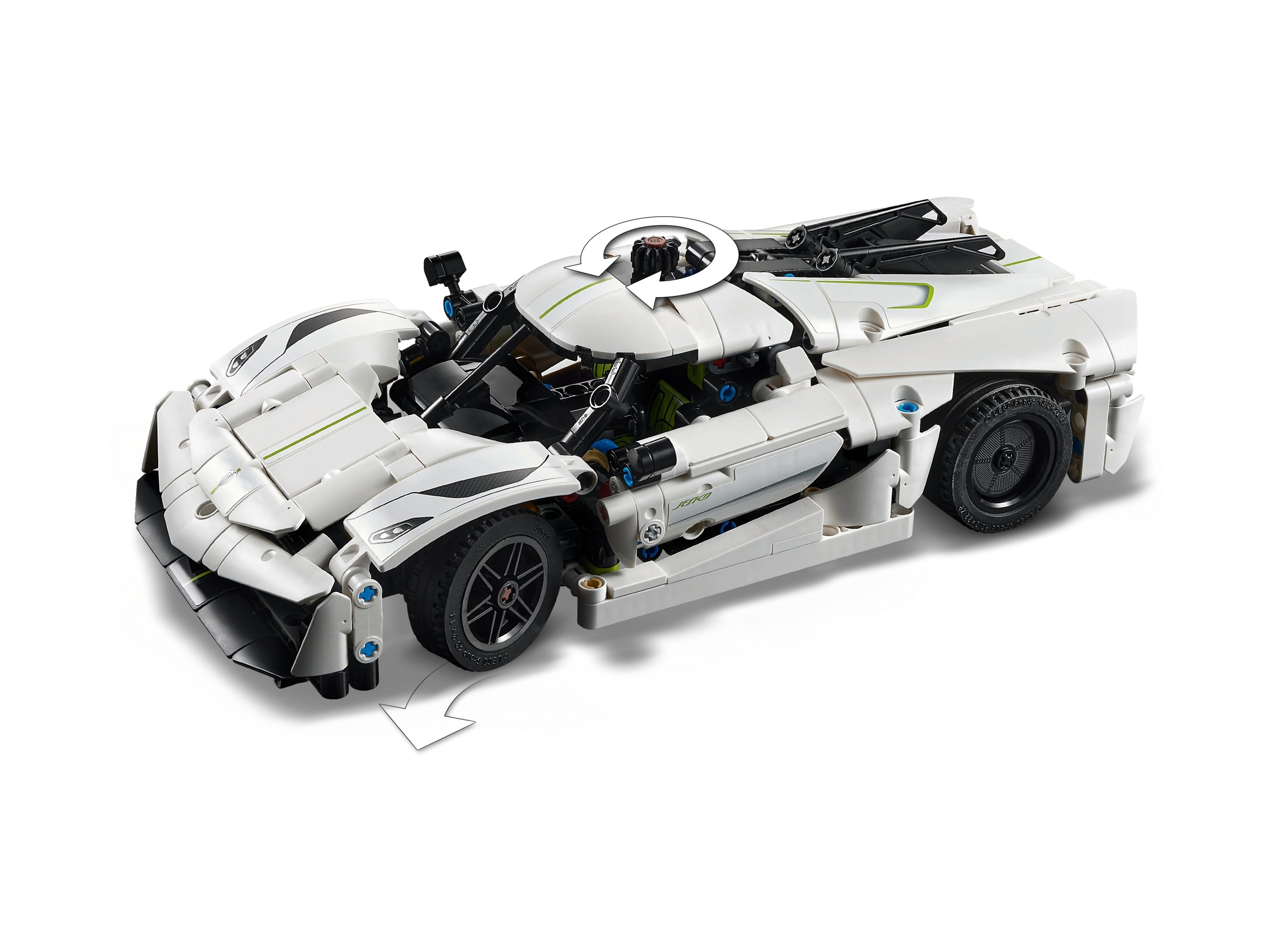 LEGO Technic - Biały hipersamochód Koenigsegg Jesko Absolut