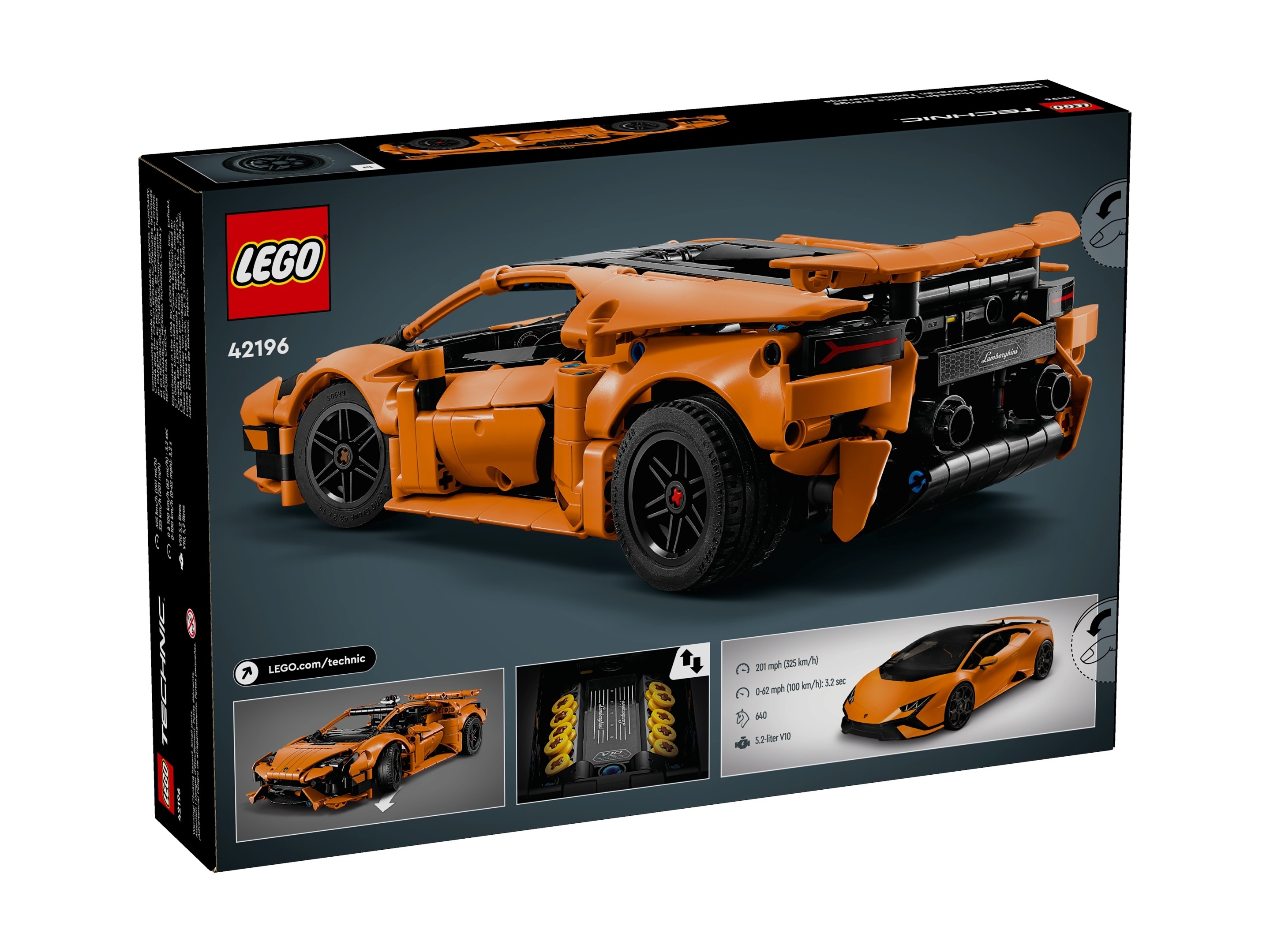 LEGO Technic - Pomarańczowe Lamborghini Huracán Tecnica