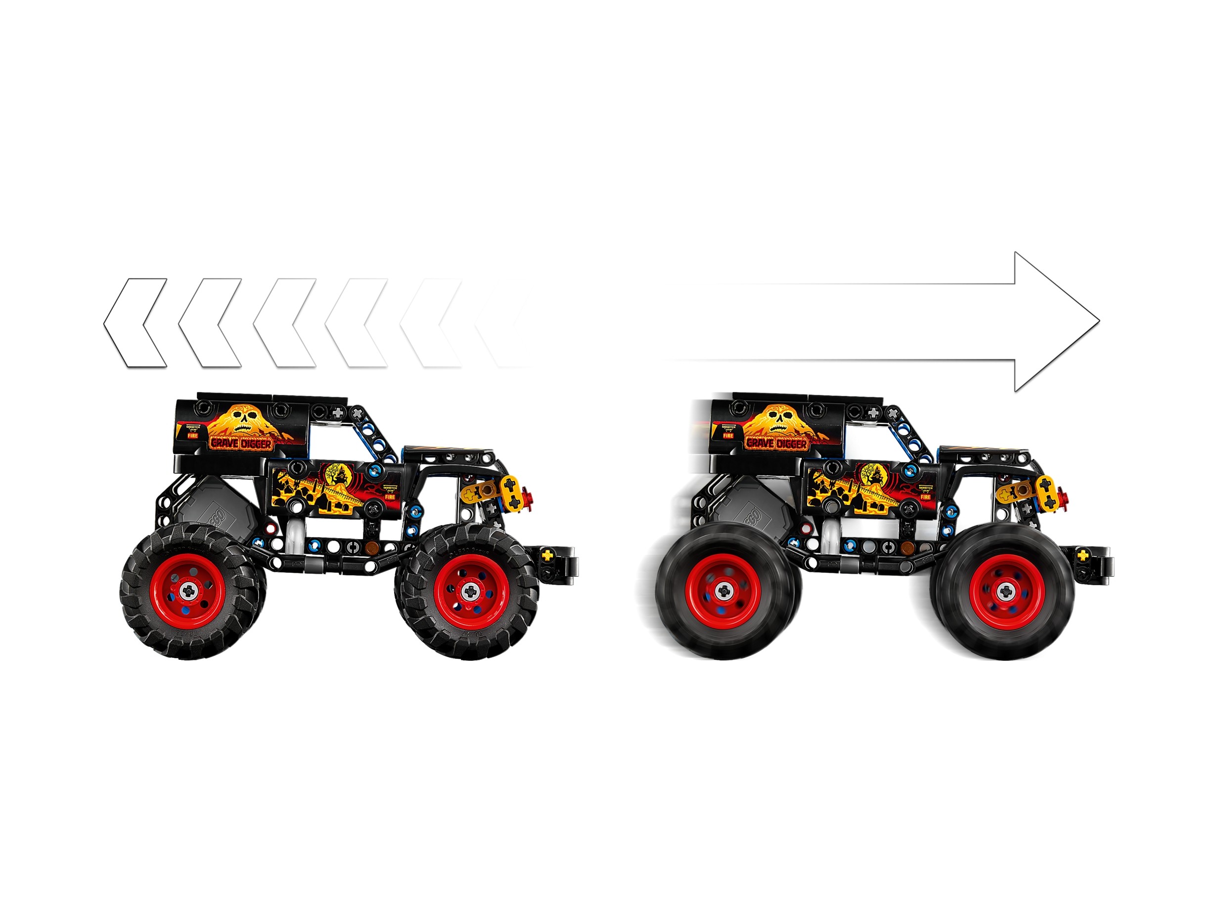 LEGO Technic - Monster Jam™ Grave Digger™ Ogień i lód