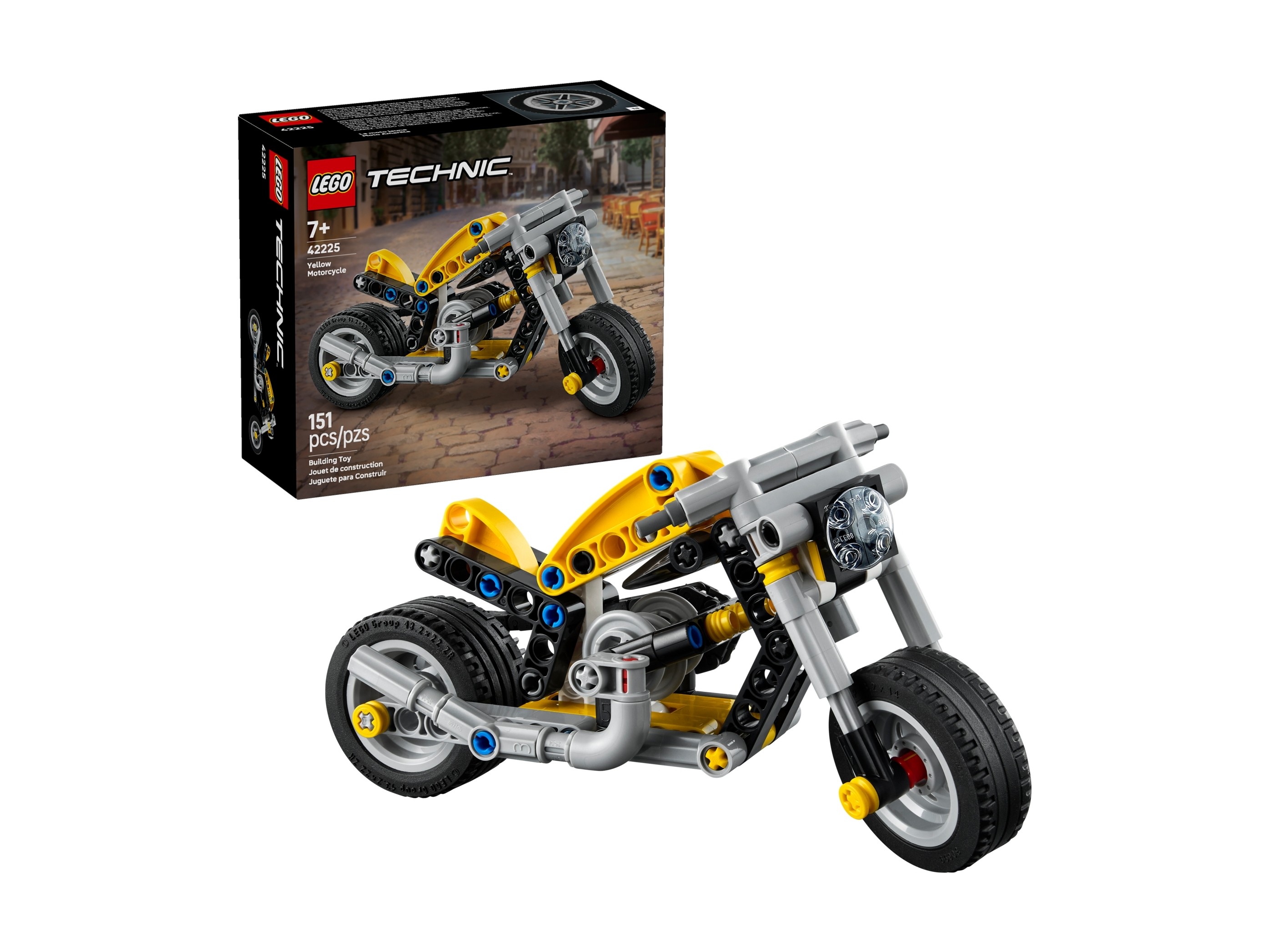 LEGO Technic - Żółty motocykl