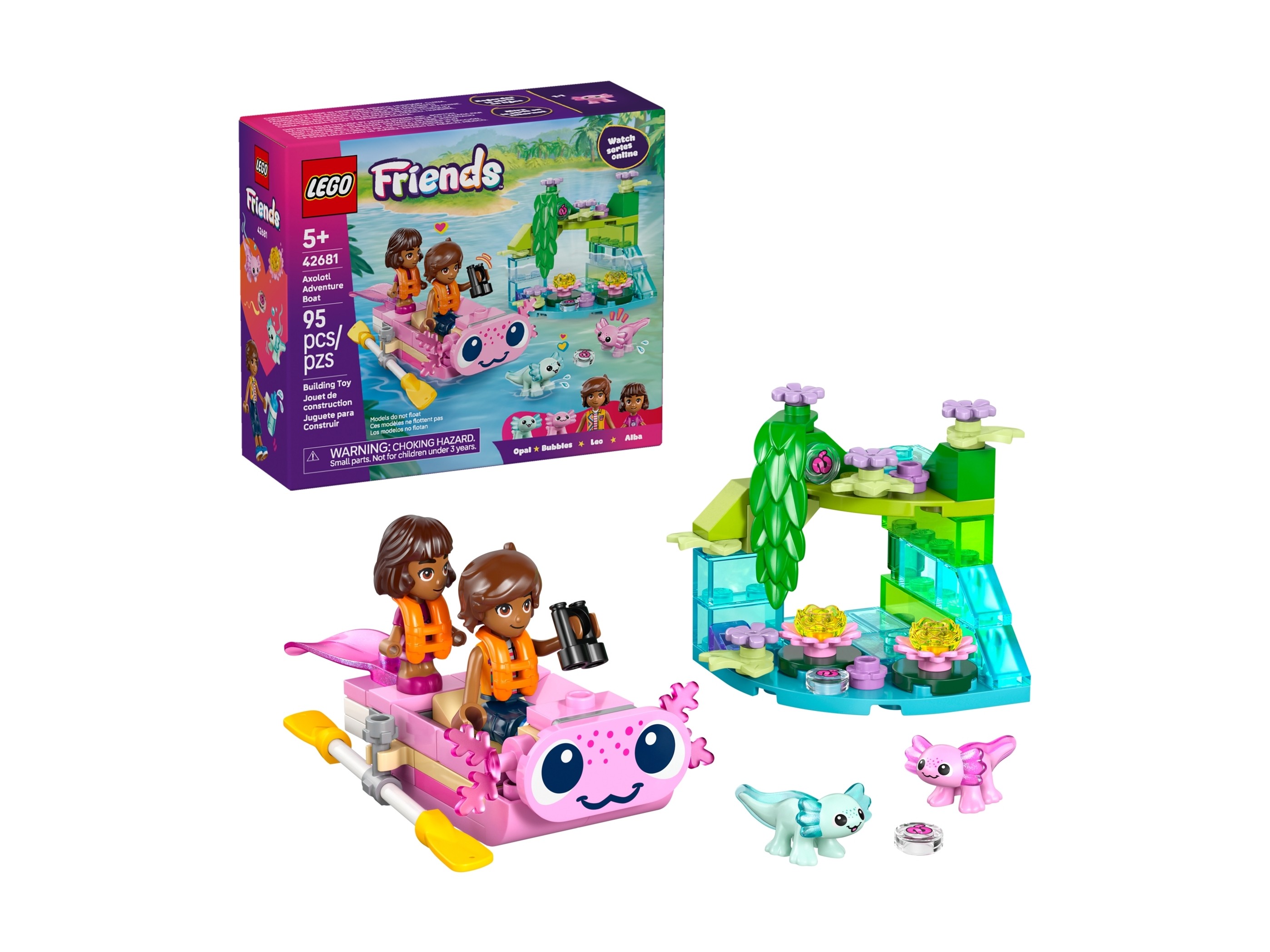LEGO Friends - Przygoda na aksolotlowej łodzi