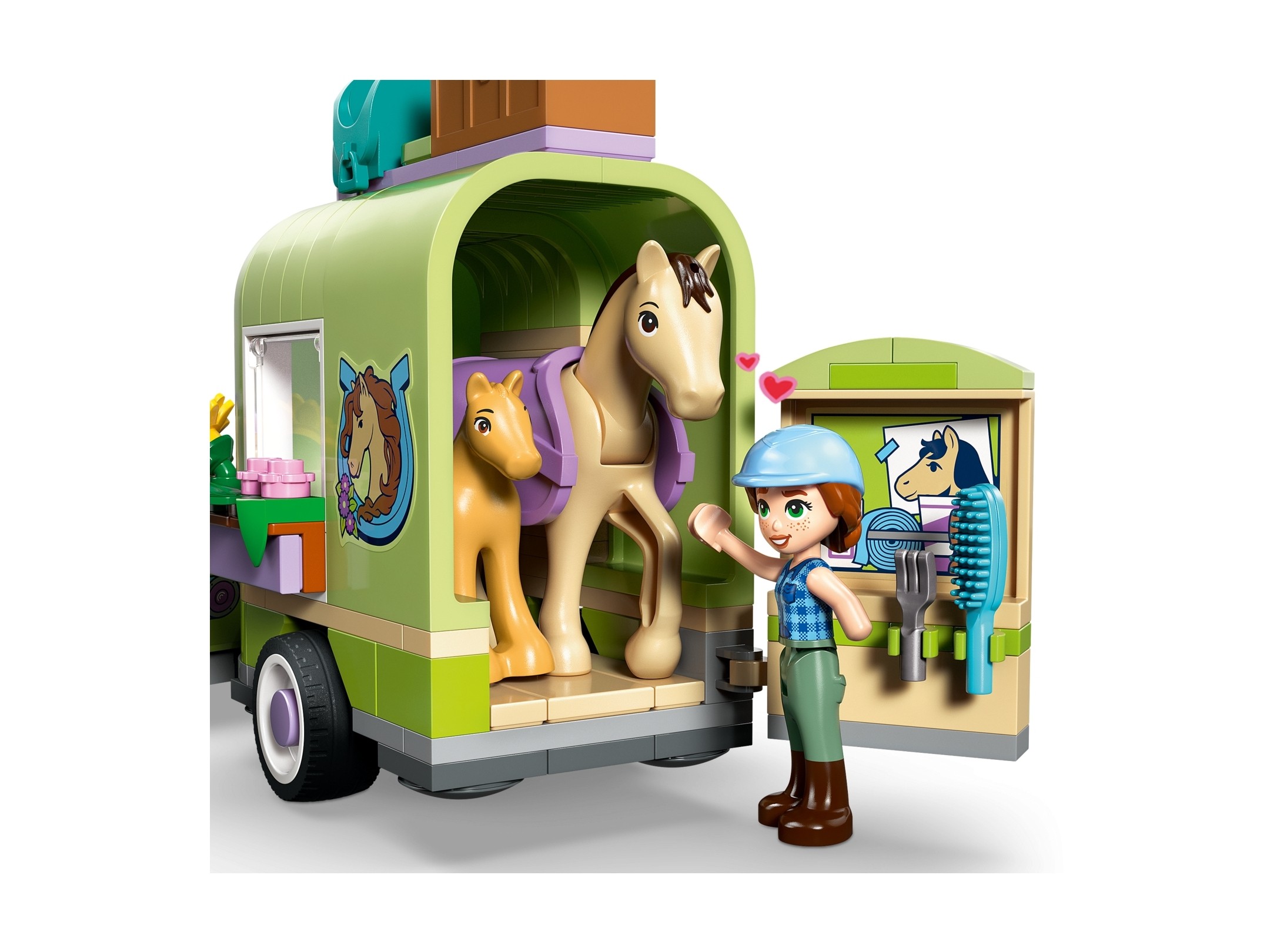 LEGO Friends - Przyczepa z koniem i źrebaczkiem