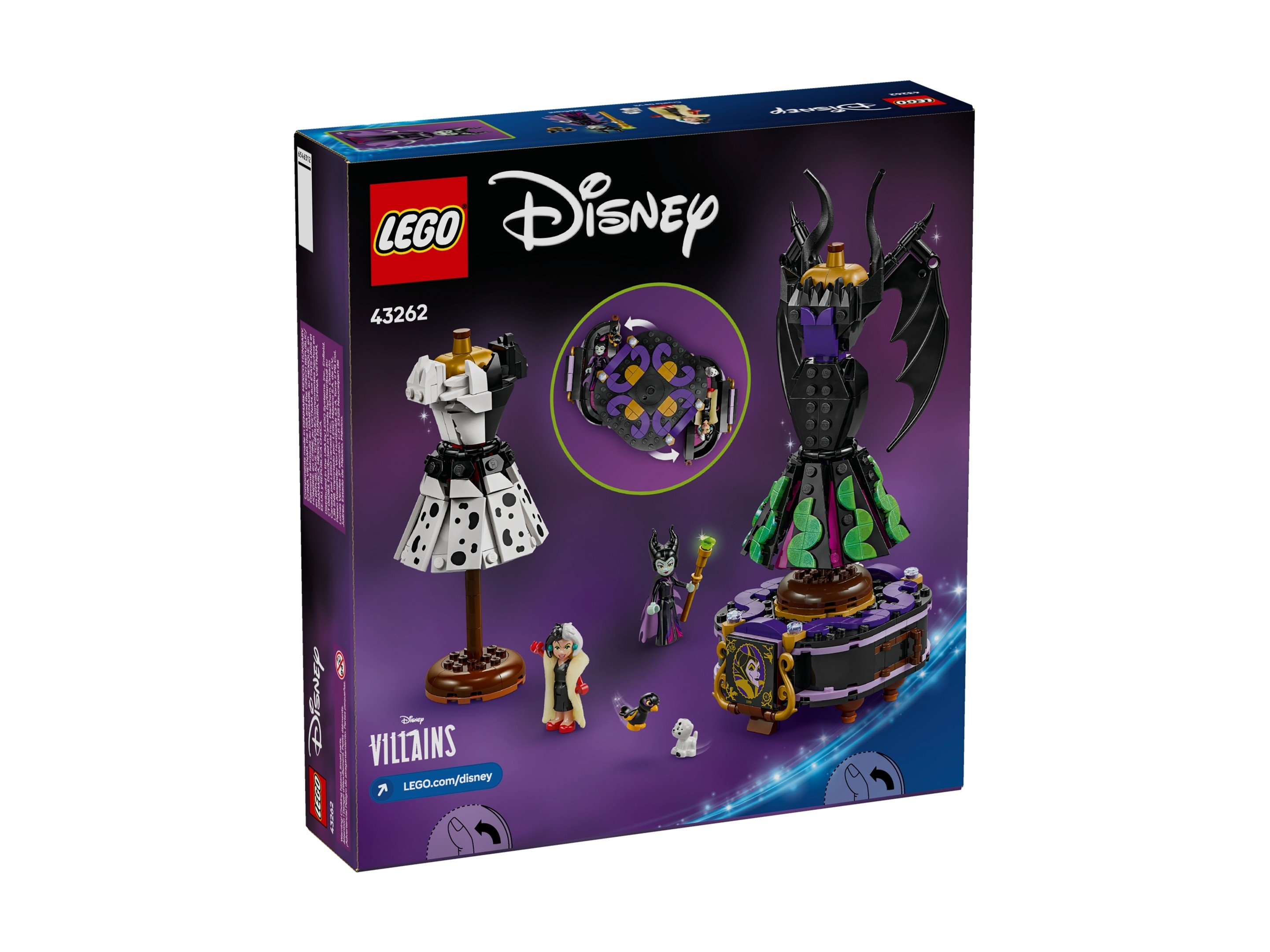 LEGO Disney - Suknie Diaboliny i Cruelli De Mon