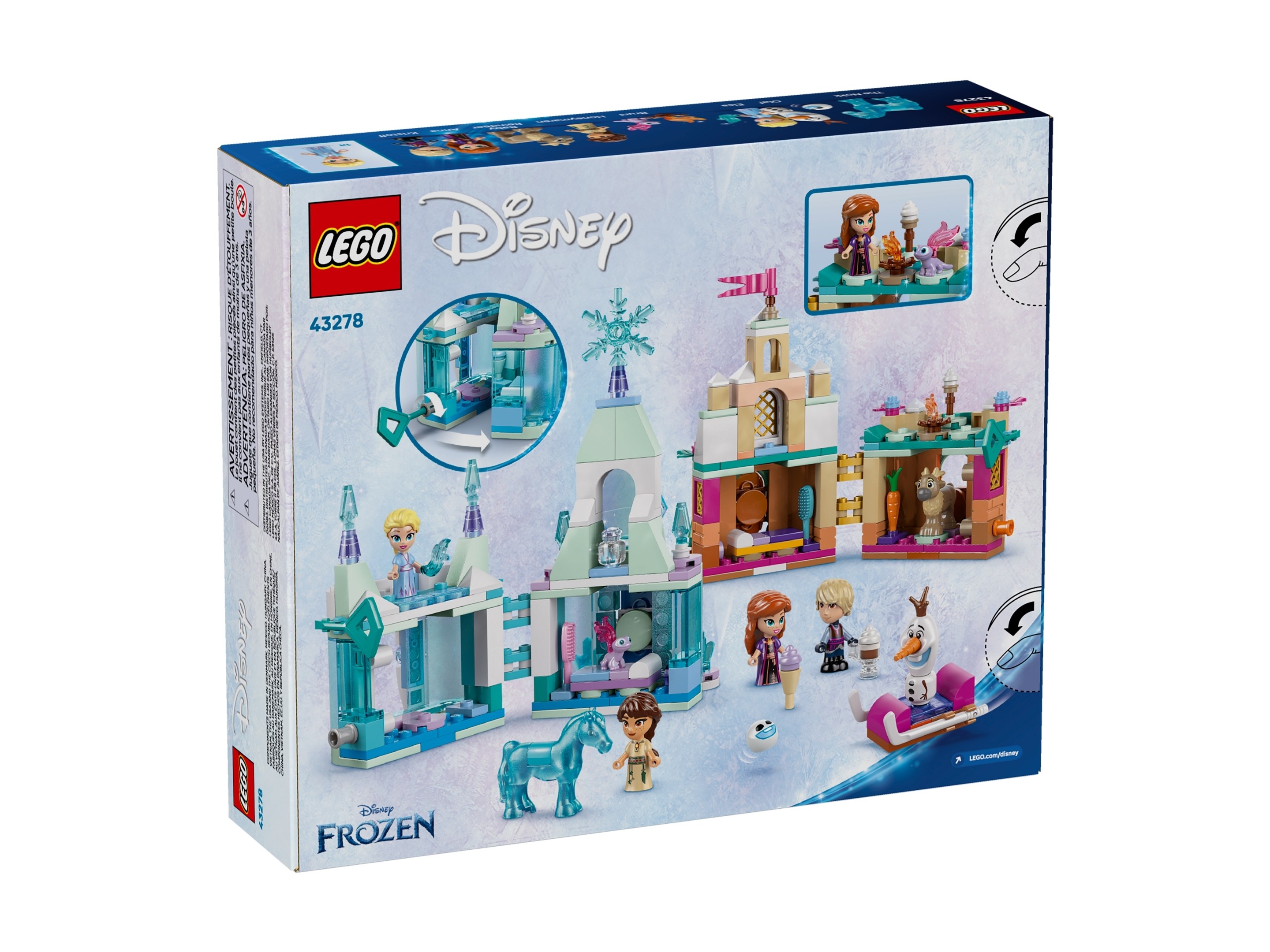 LEGO Disney - Miniaturowy zamek w Arendelle i lodowy pałac Elzy