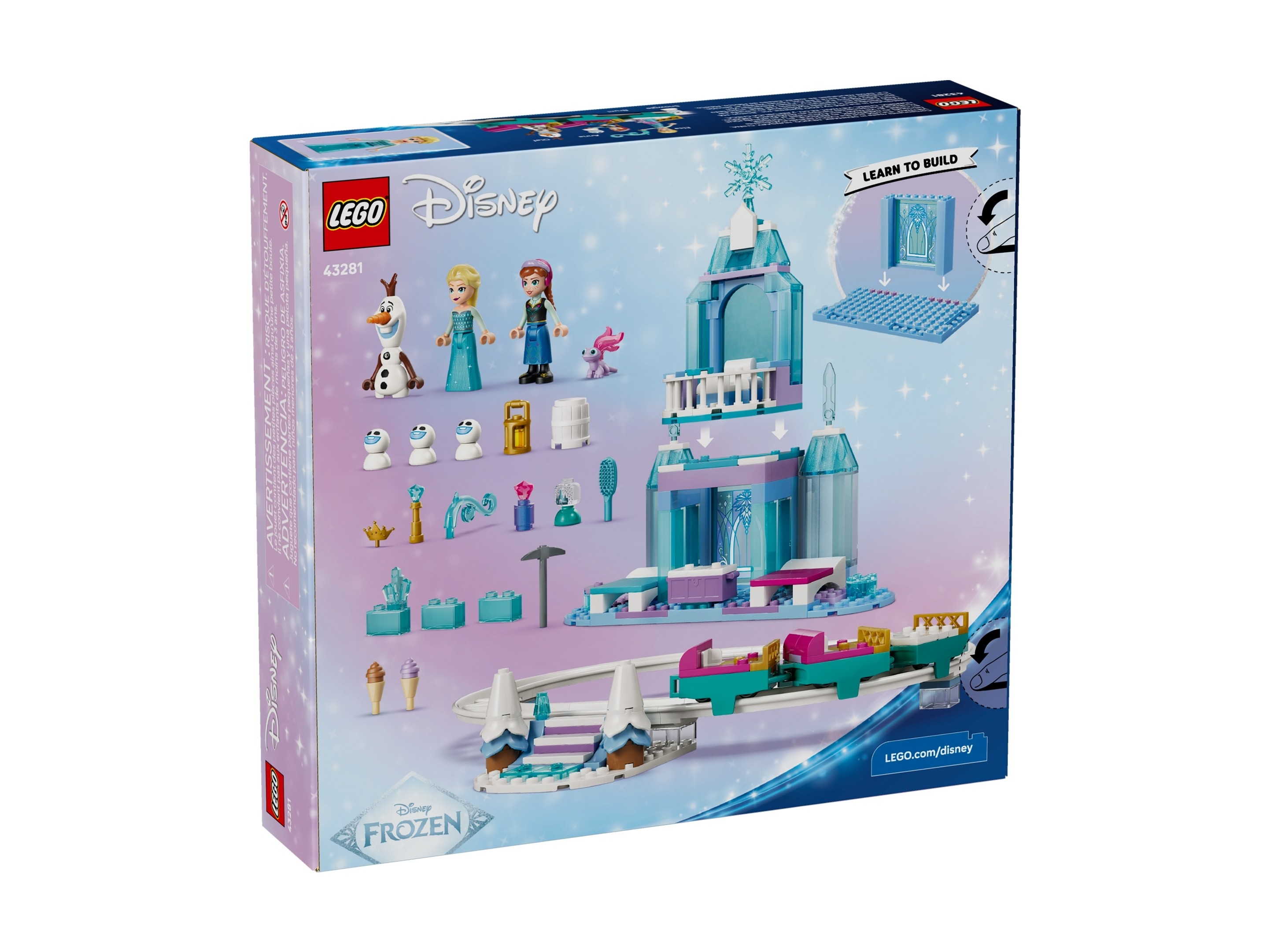 LEGO Disney - Lodowy zamek Elzy i śnieżna przejażdżka