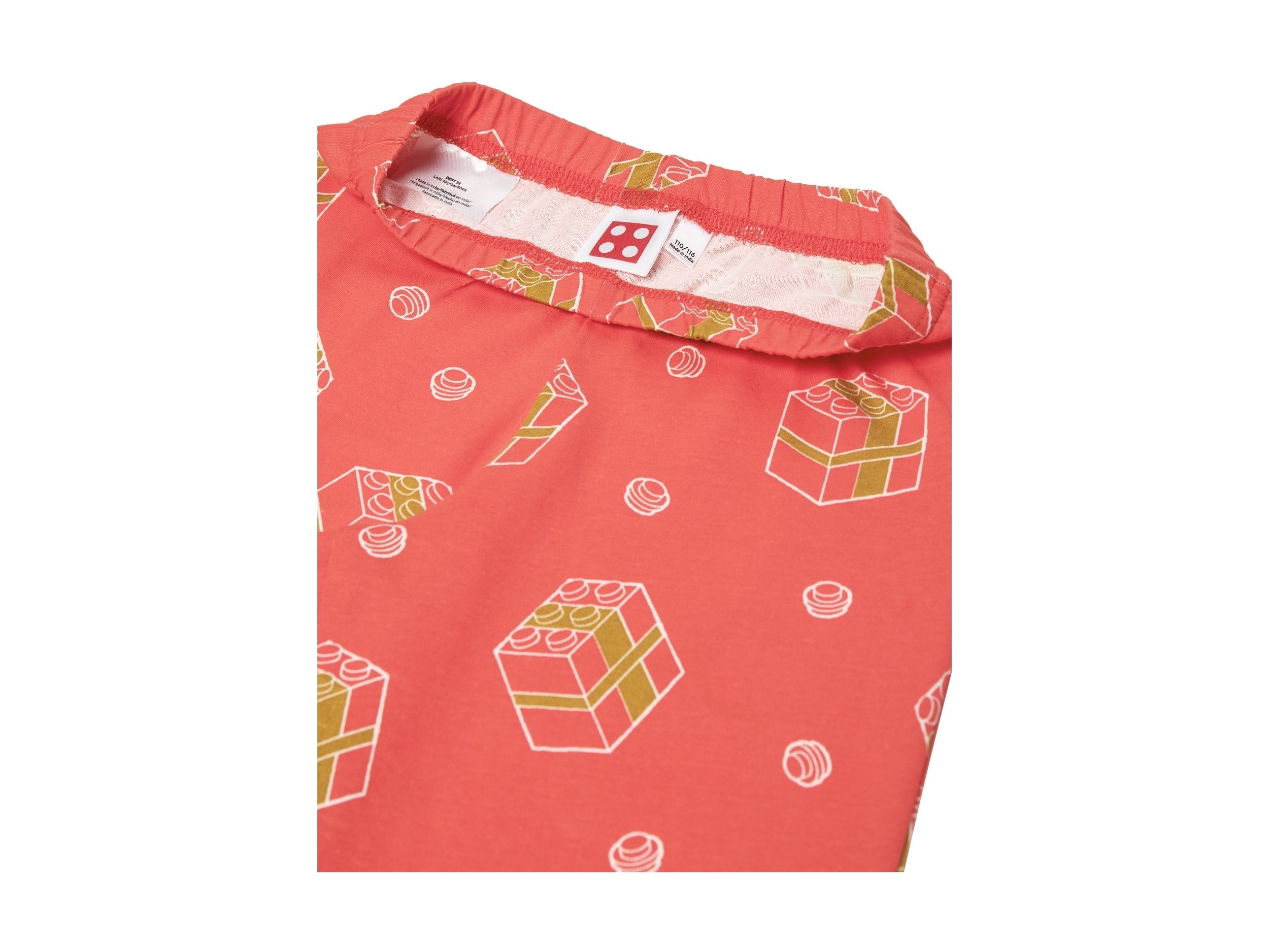 LEGO Akcesoria - Świąteczna piżama dla dzieci - złamana biel