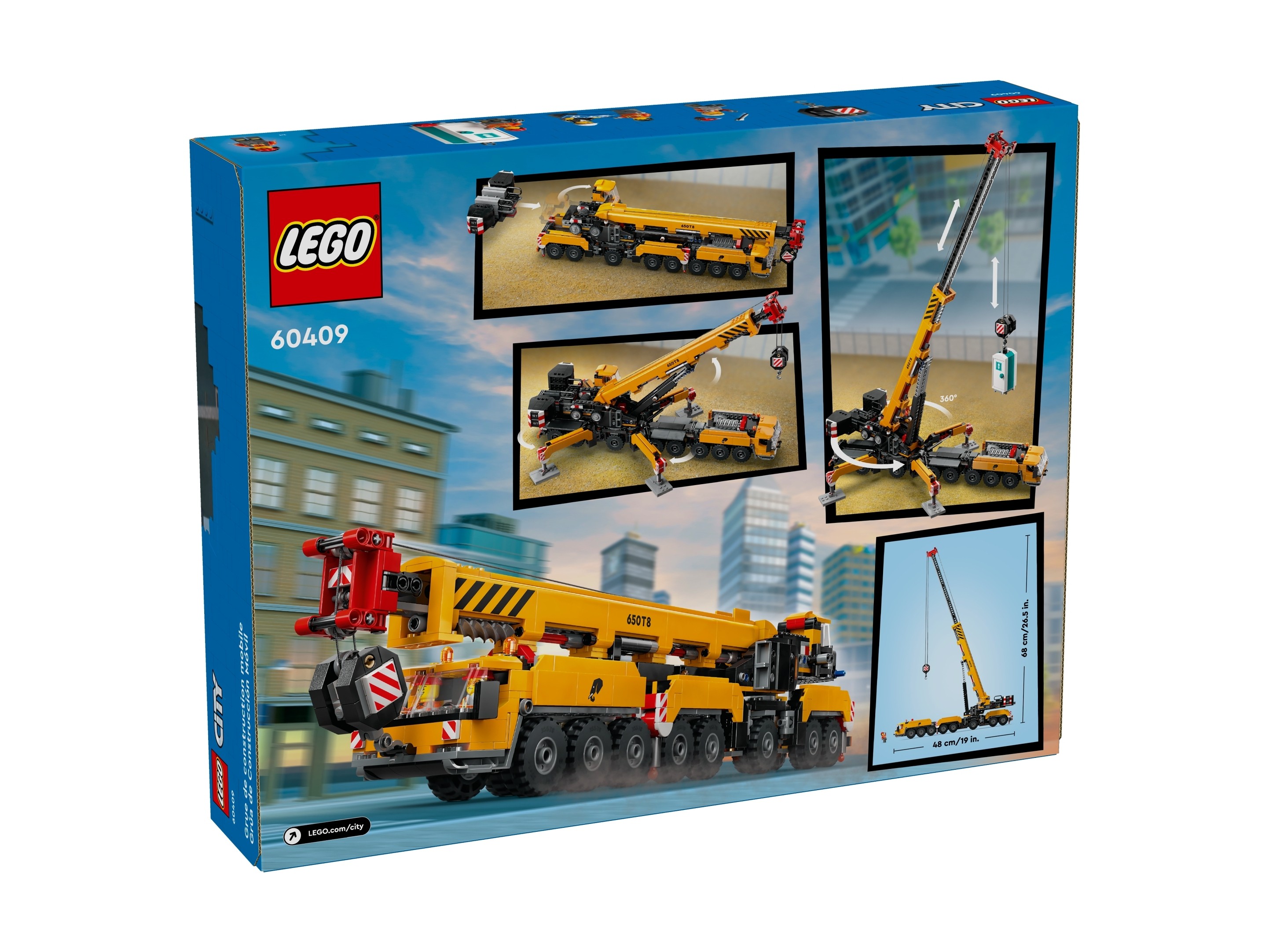LEGO City - Żółty ruchomy żuraw