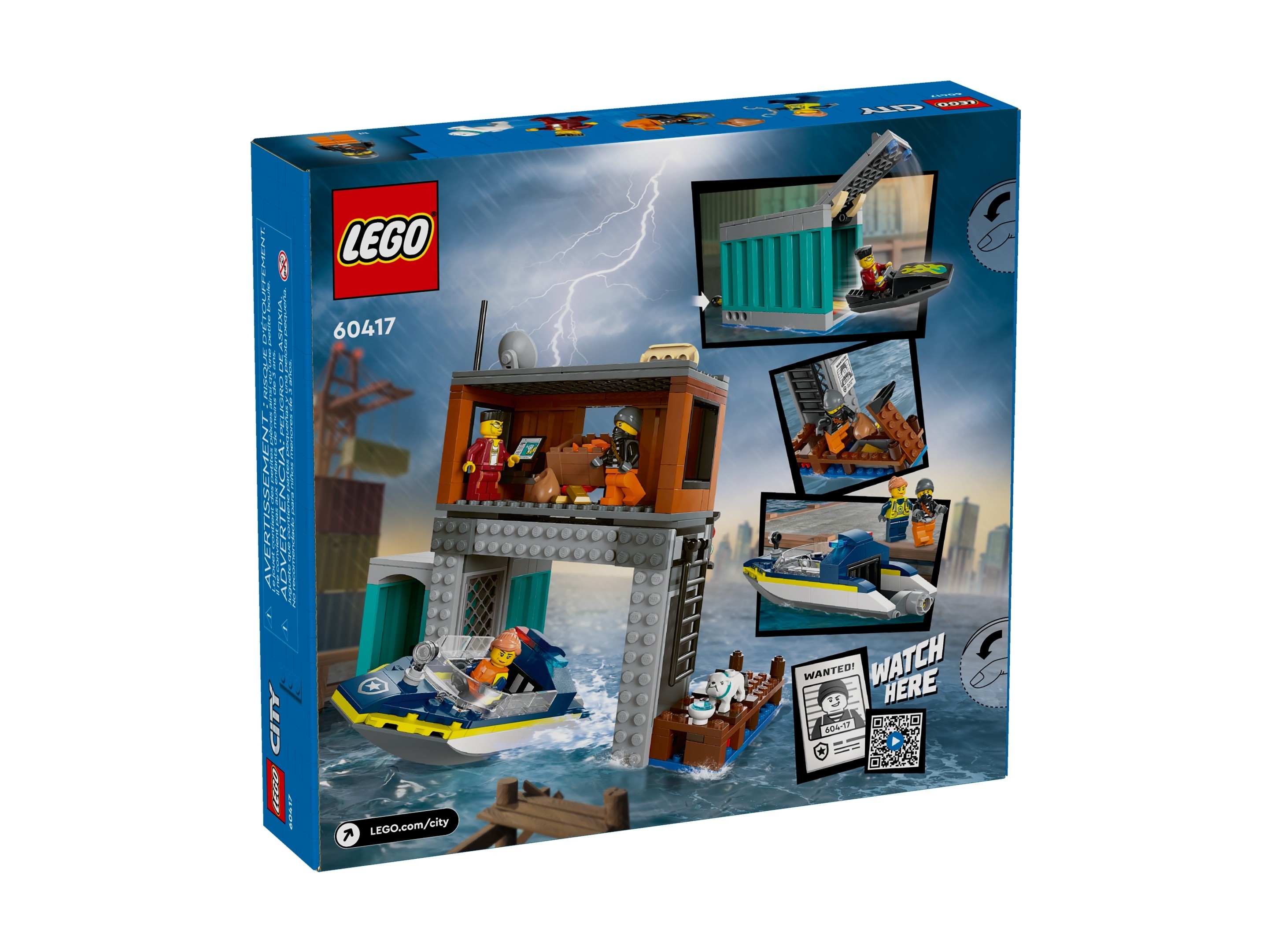 LEGO City - Policyjna motorówka i kryjówka złodziejaszków