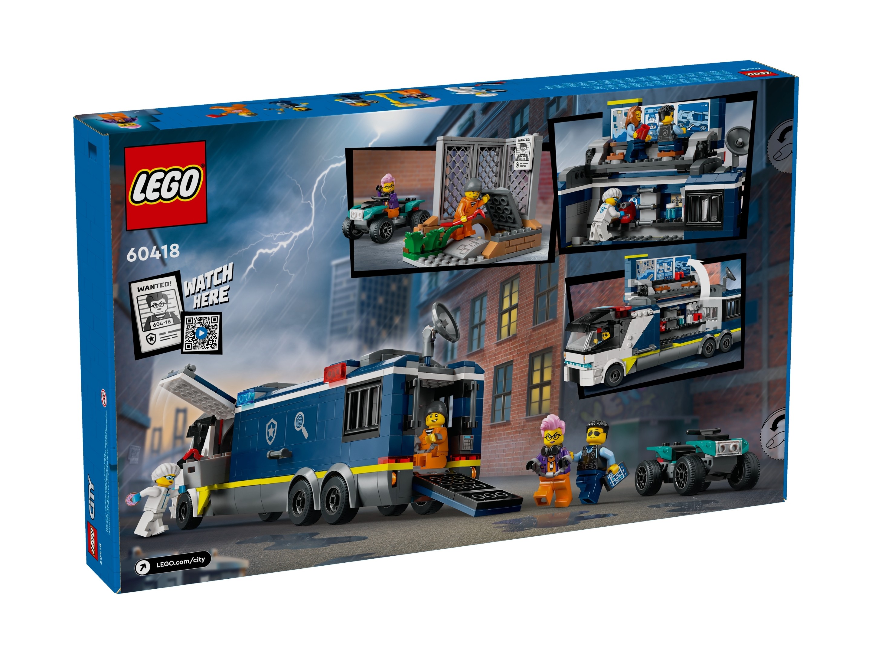 LEGO City - Policyjna ciężarówka z laboratorium kryminalnym