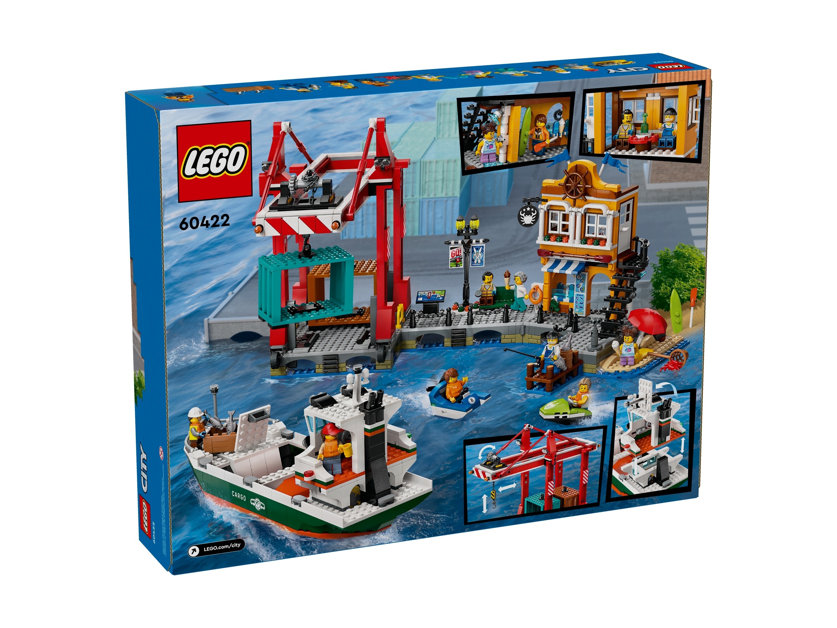 LEGO City - Nadmorski port ze statkiem towarowym