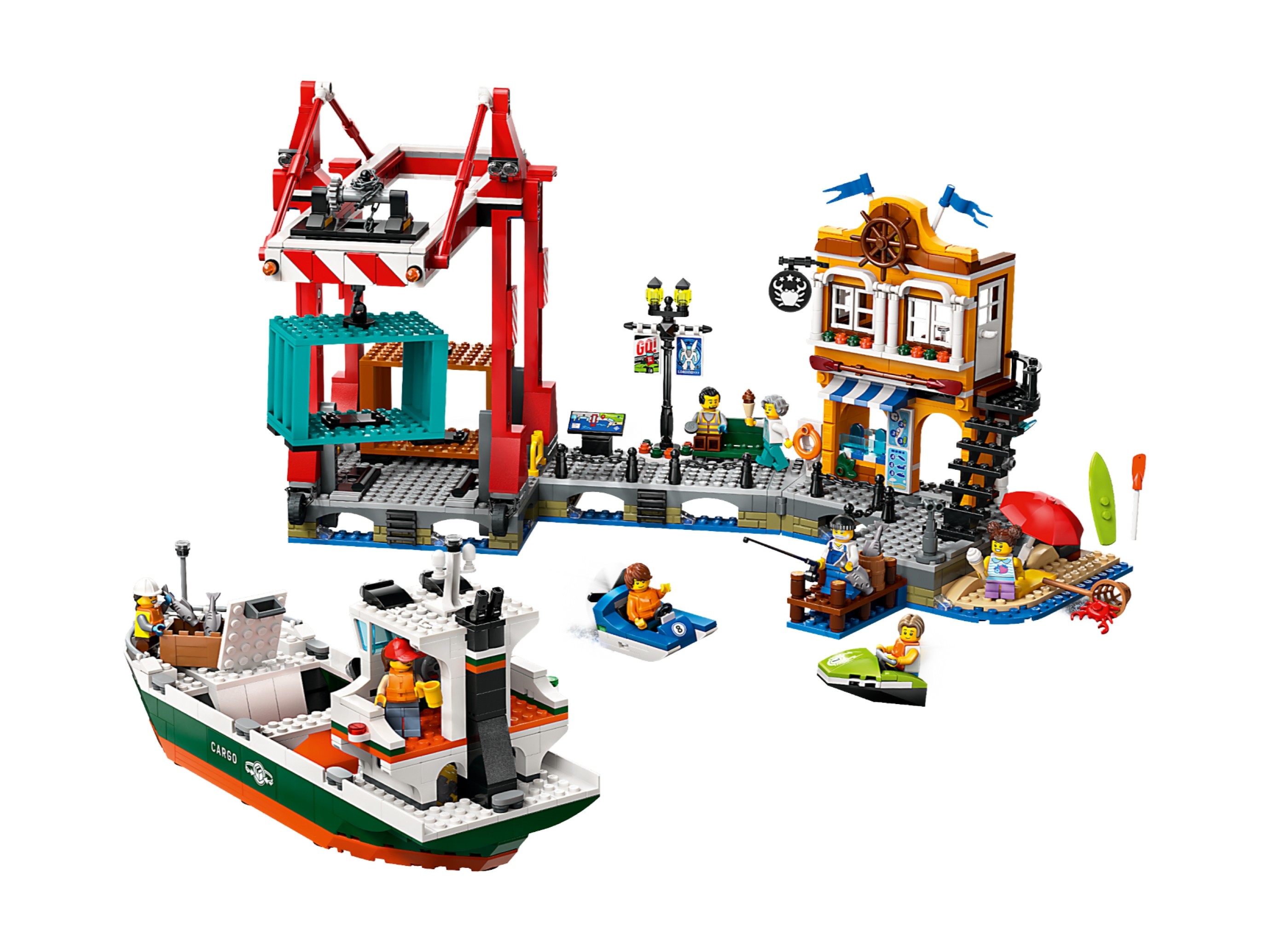 LEGO City - Nadmorski port ze statkiem towarowym