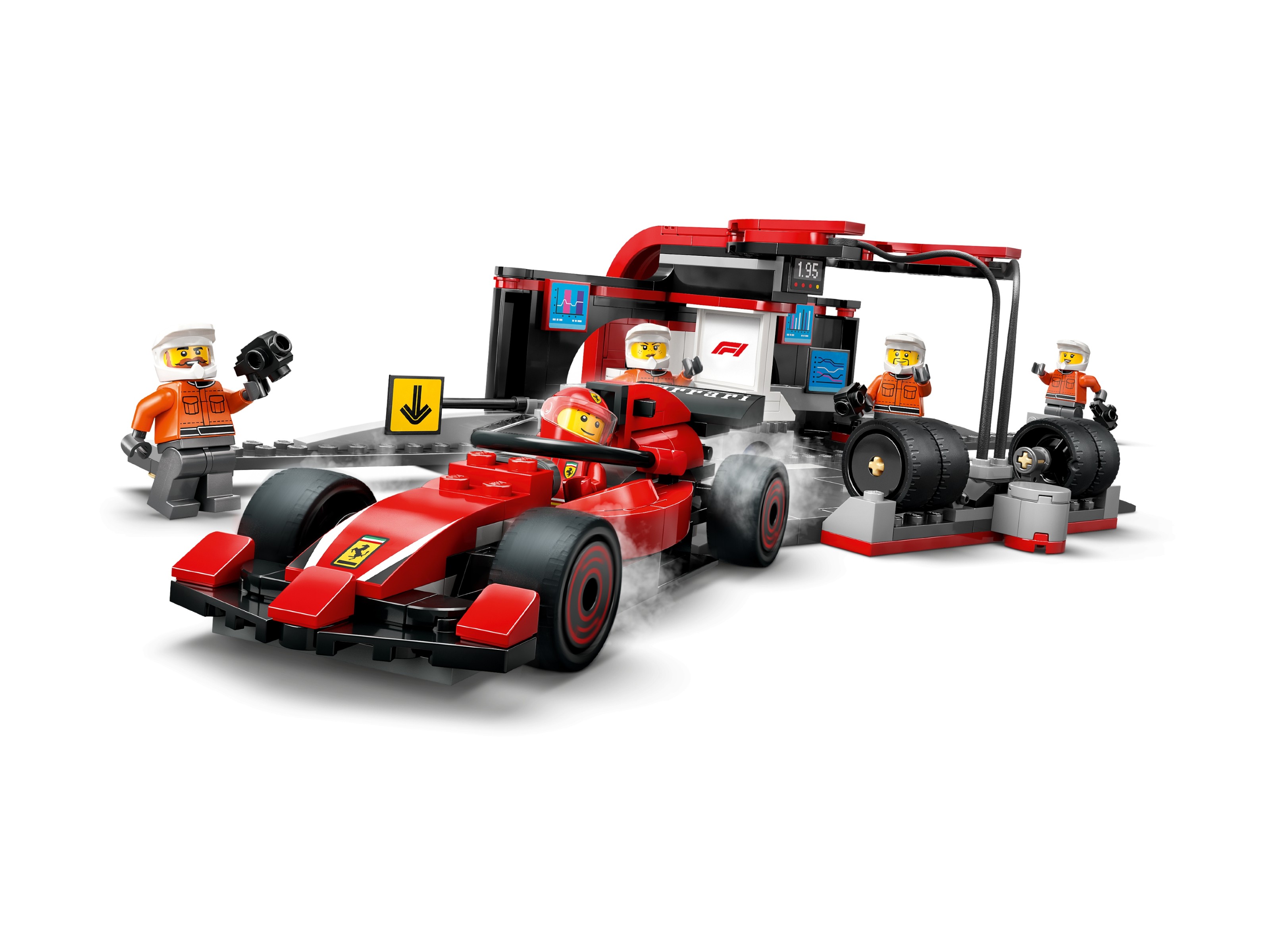 LEGO City - F1® Pit stop i mechanicy z bolidem Ferrari