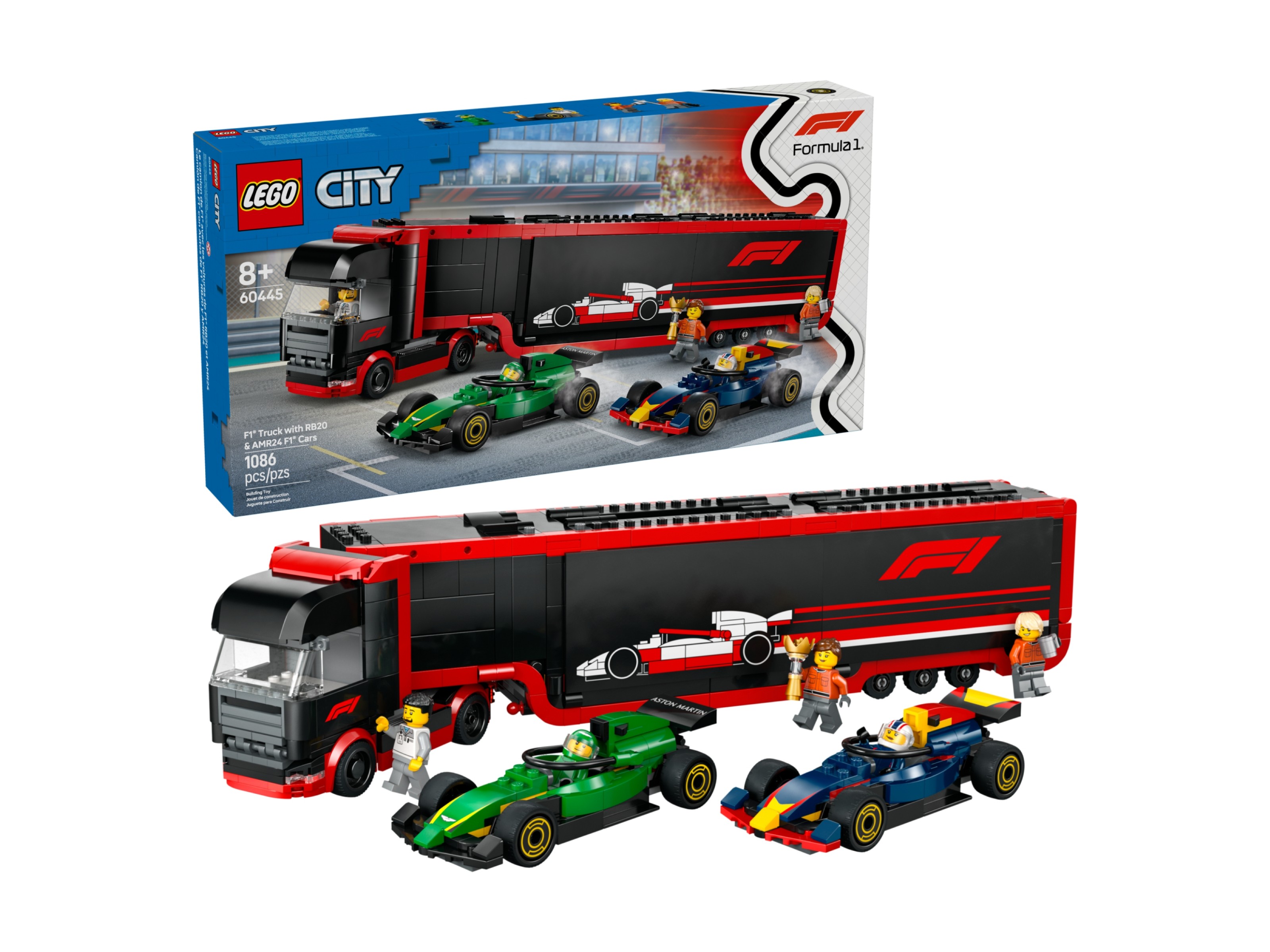 LEGO City - F1® Ciężarówka z bolidami RB20 i AMR24 F1®