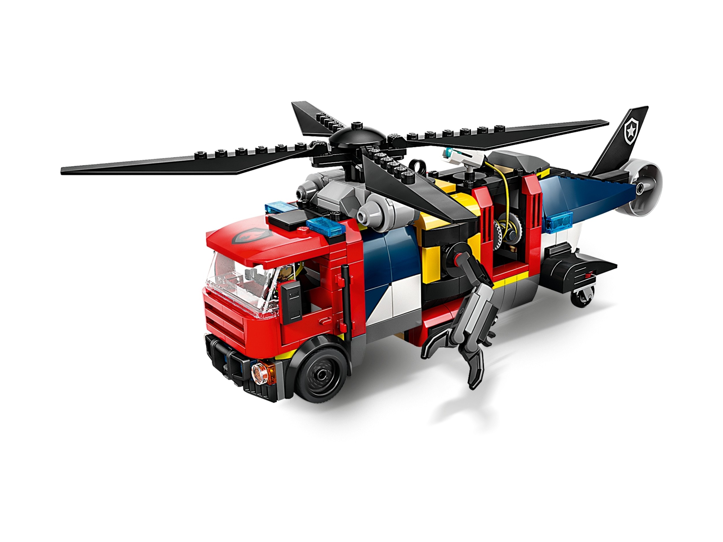 LEGO City - Zestaw z helikopterem, wozem strażackim i łodzią podwodną